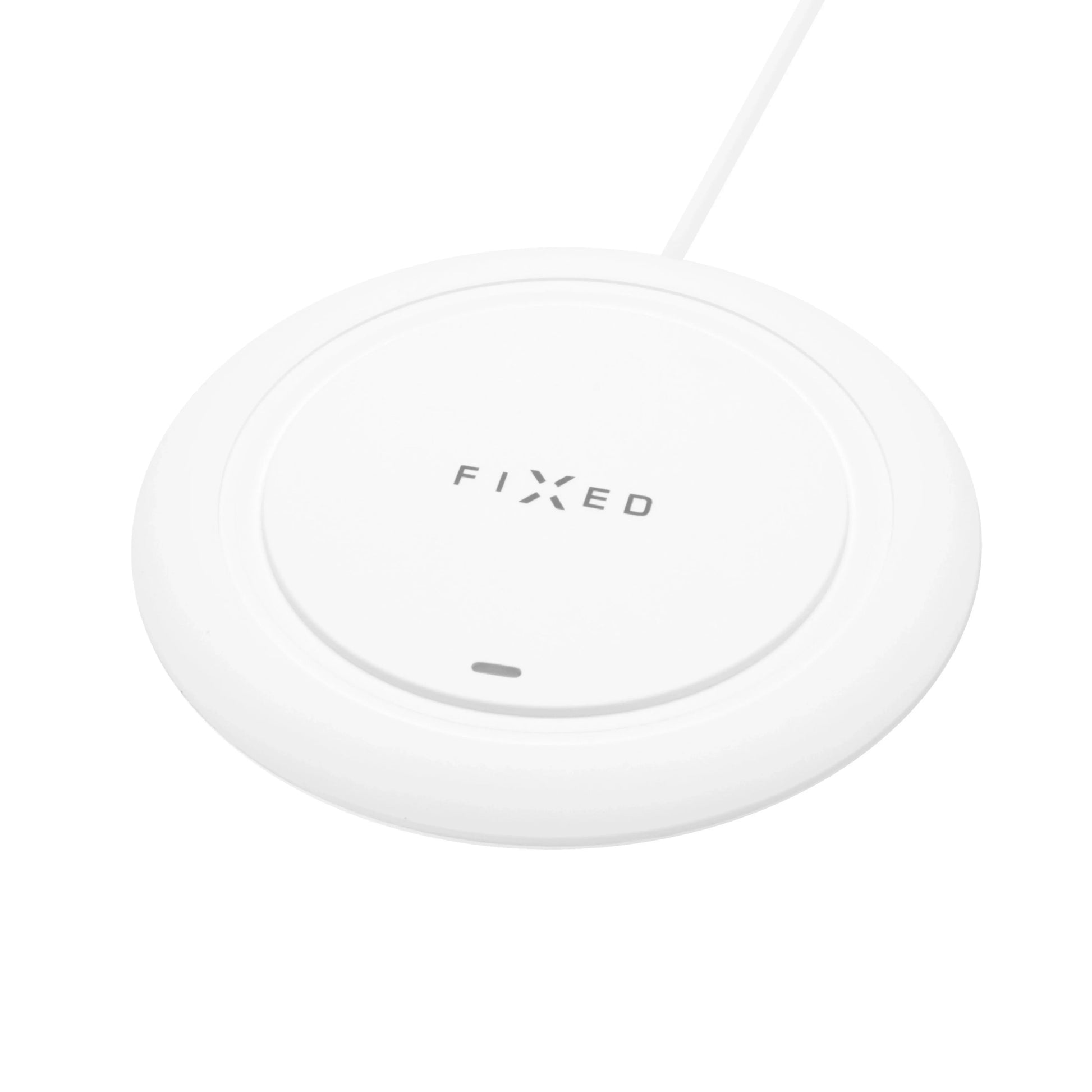 Podložka pro rychlé bezdrátové nabíjení telefonu FIXED Pad, 10W, bílá - FIXED