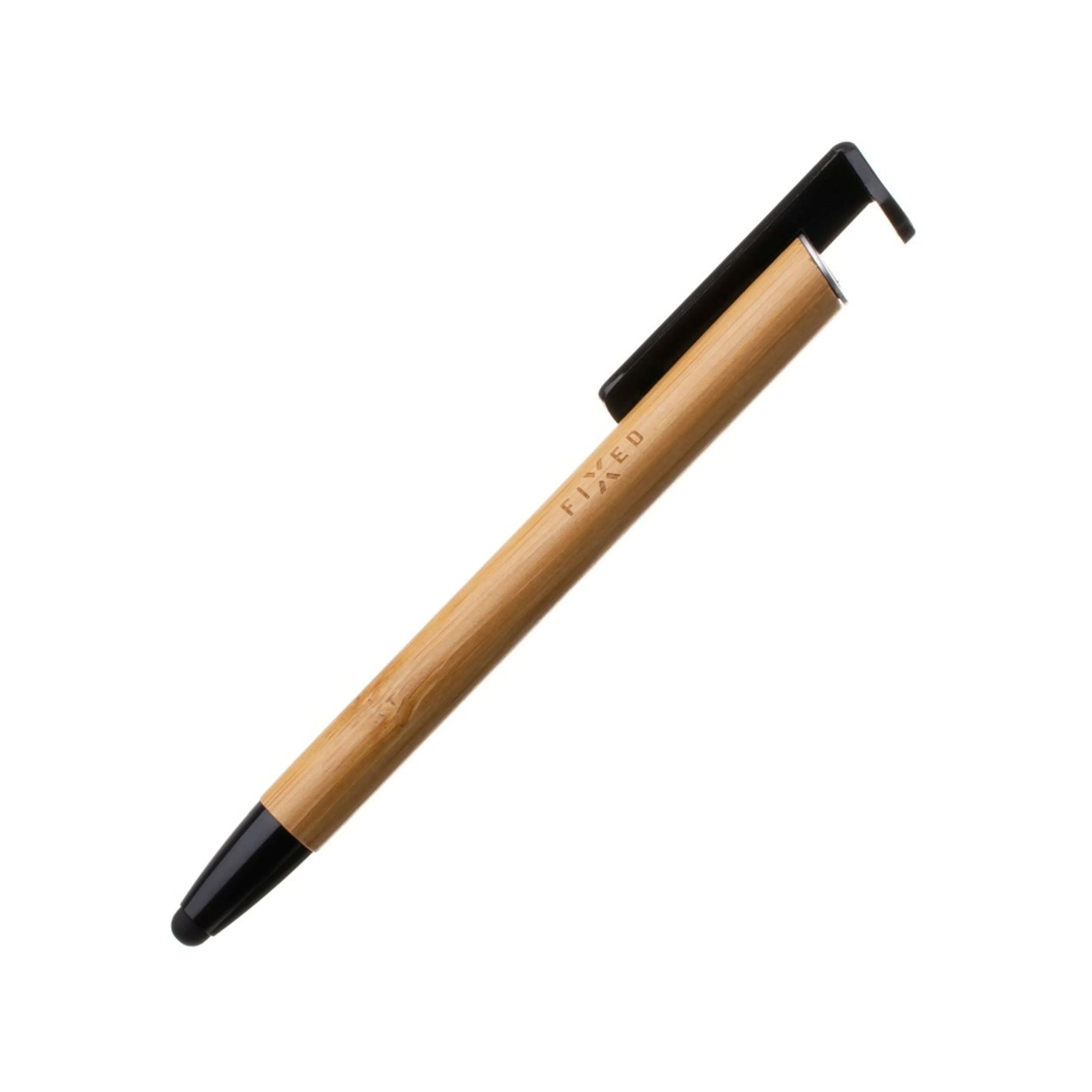 Propiska 3v1 se stylusem a stojánkem FIXED Pen, antibakteriální povrch, bambusové tělo - FIXED