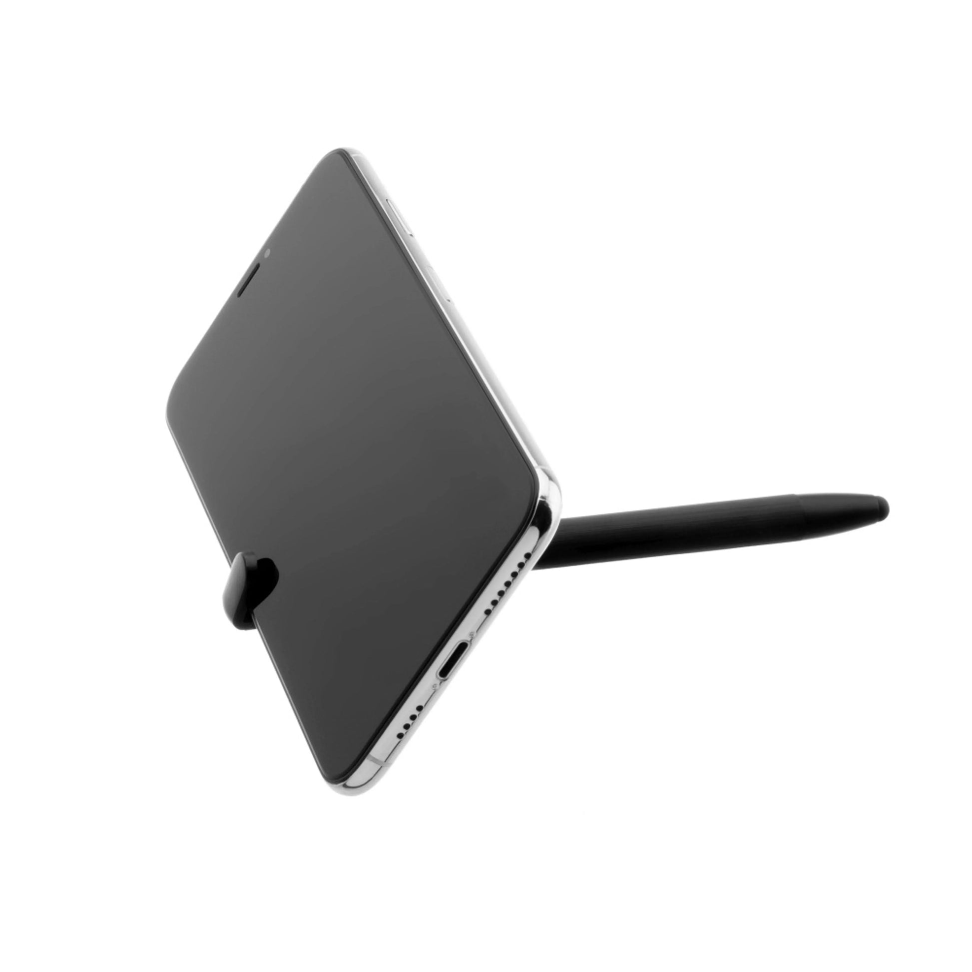 Propiska 3v1 se stylusem a stojánkem FIXED Pen, antibakteriální povrch, hliníkové tělo, černá - FIXED