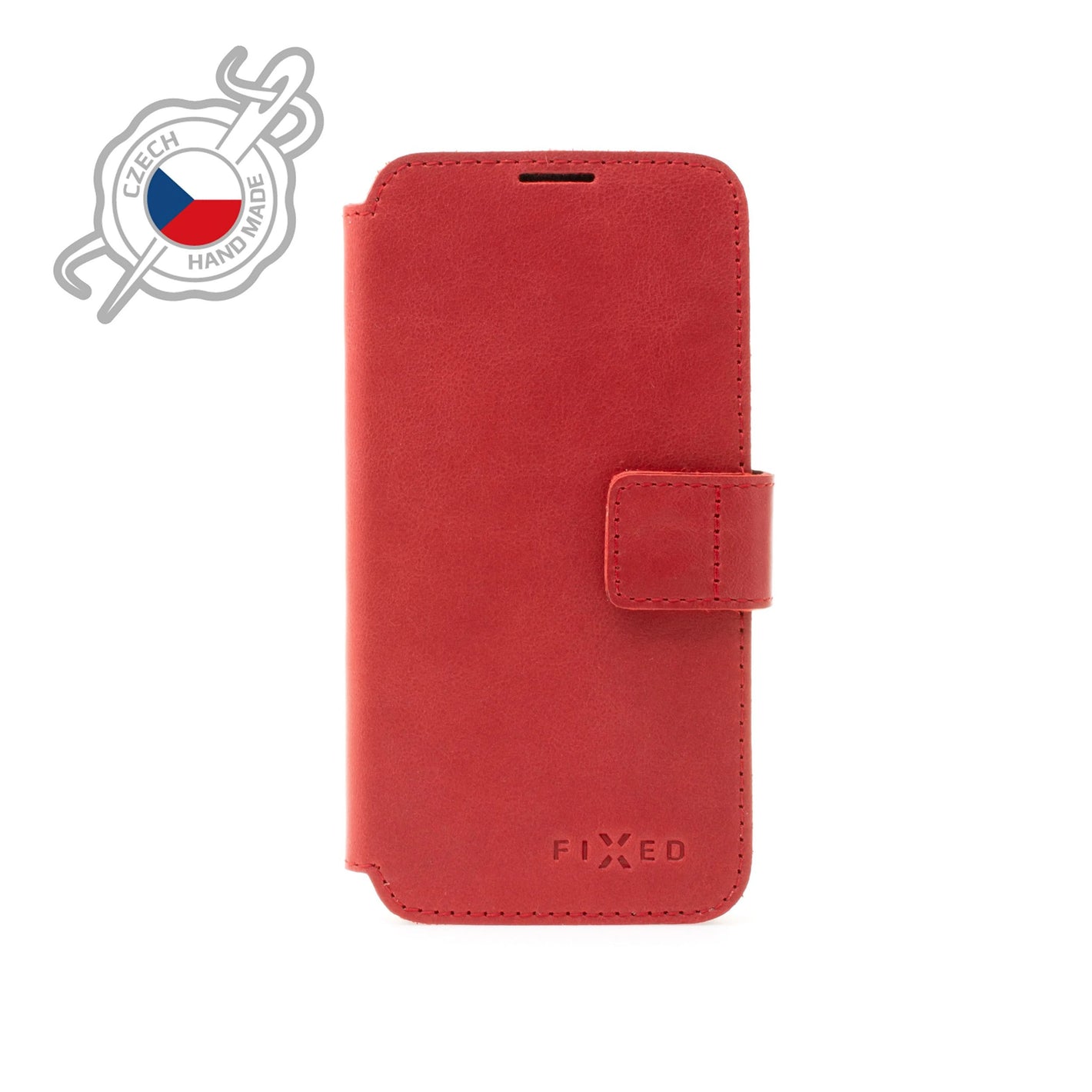 Skórzane etui typu book FIXED ProFit do Apple iPhone 7/8/SE (2020/2022), czerwone - FIXED