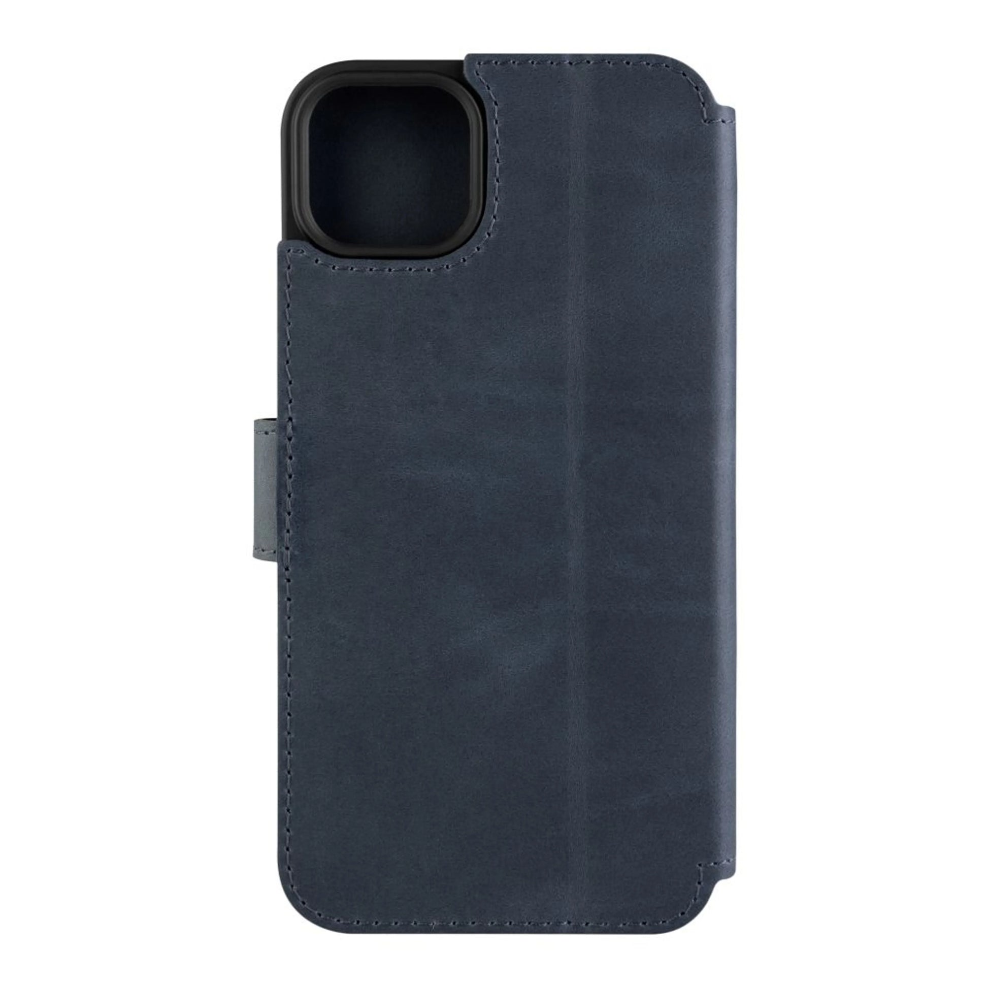 Kožené pouzdro typu kniha FIXED ProFit pro Apple iPhone 15, modré - FIXED