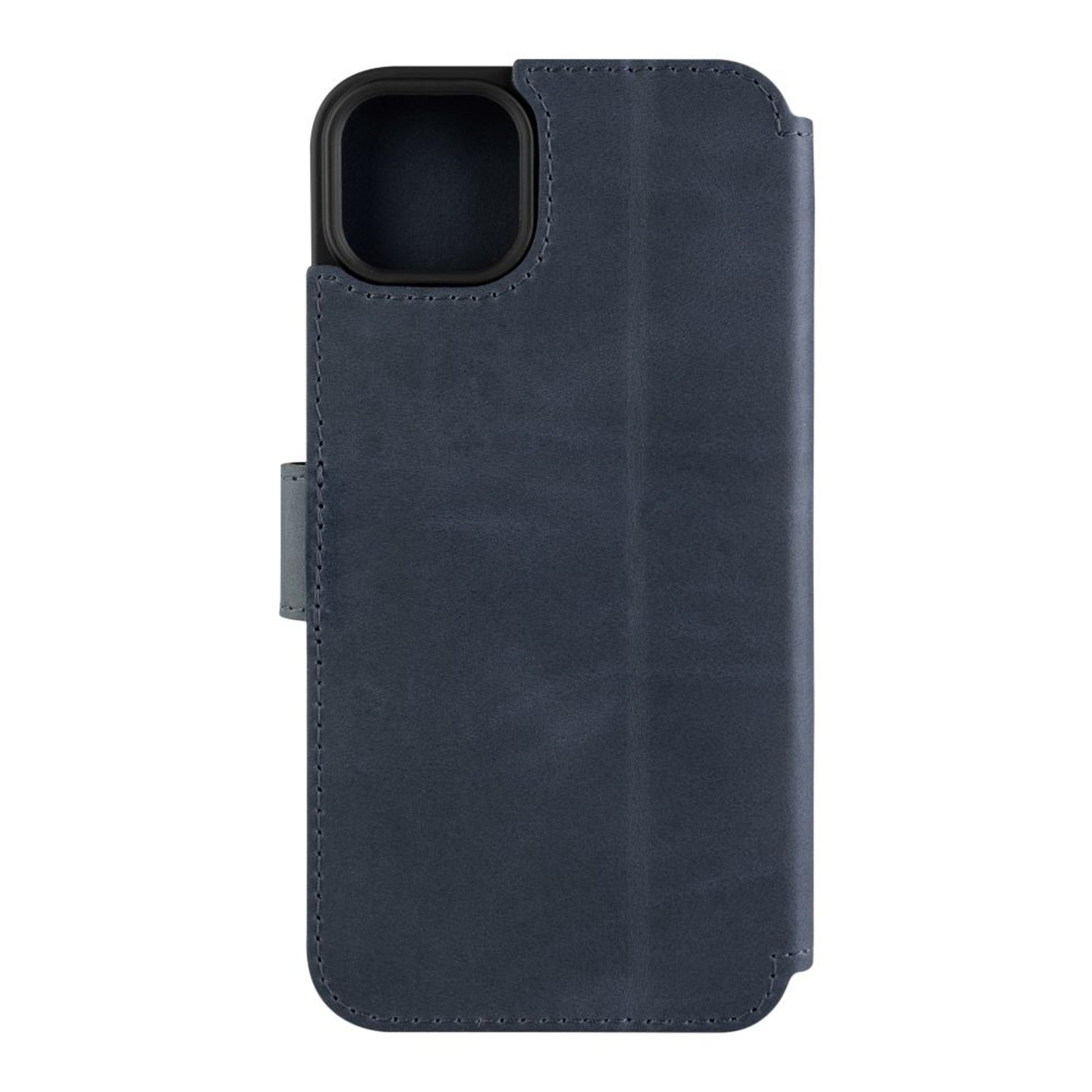 Kožené pouzdro typu kniha FIXED ProFit pro Apple iPhone 15 Plus, modré - FIXED