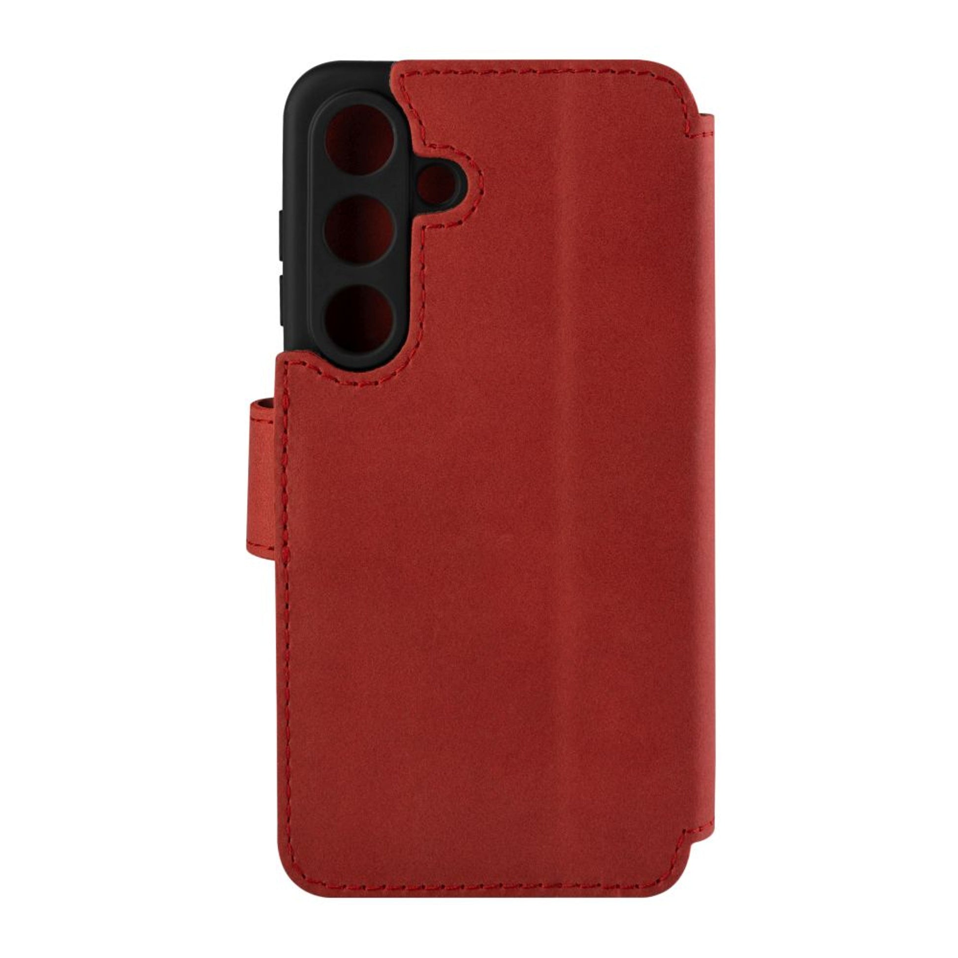 Kožené pouzdro typu kniha FIXED ProFit pro Samsung Galaxy S24, červené - FIXED