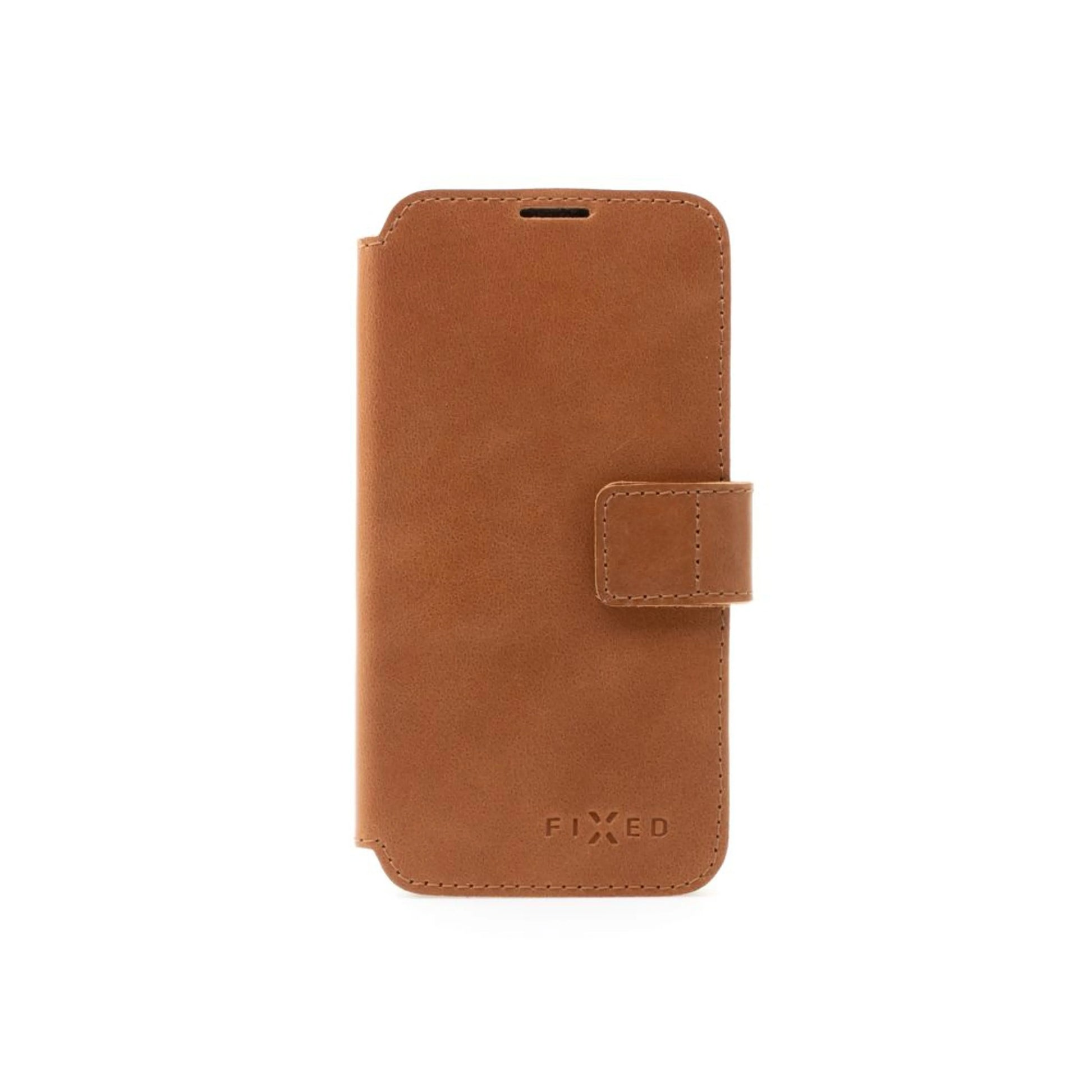 Kožené pouzdro typu kniha FIXED ProFit pro Samsung Galaxy A55 5G, hnědé - FIXED