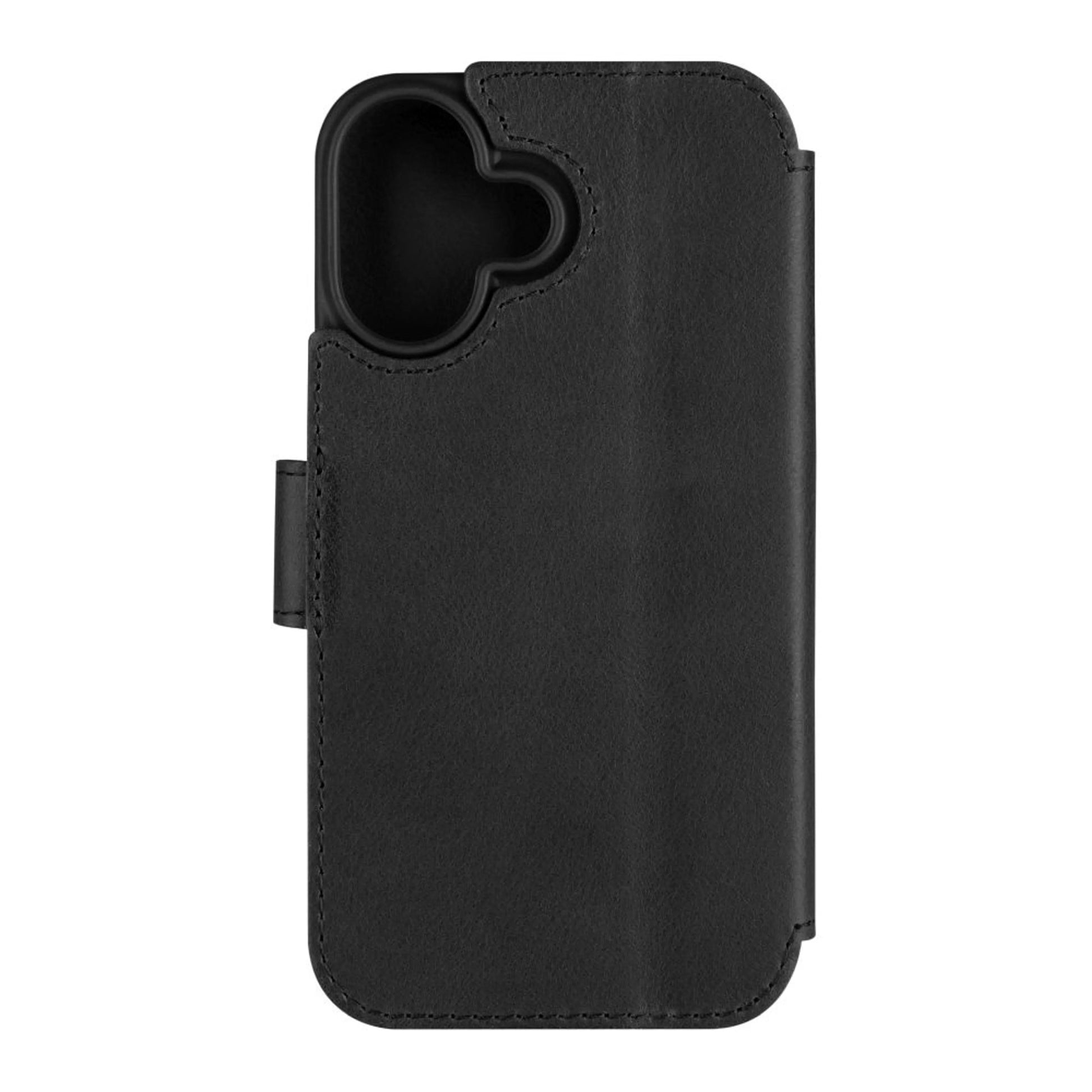 Kožené pouzdro typu kniha FIXED ProFit pro Apple iPhone 16, černé - FIXED