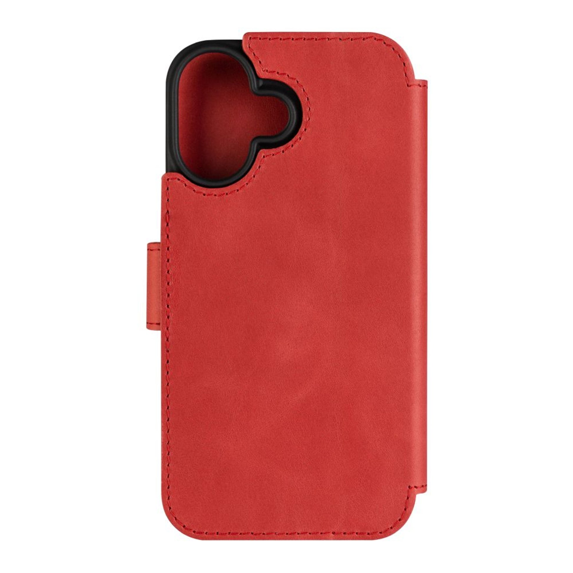 Kožené pouzdro typu kniha FIXED ProFit pro Apple iPhone 16, červené - FIXED
