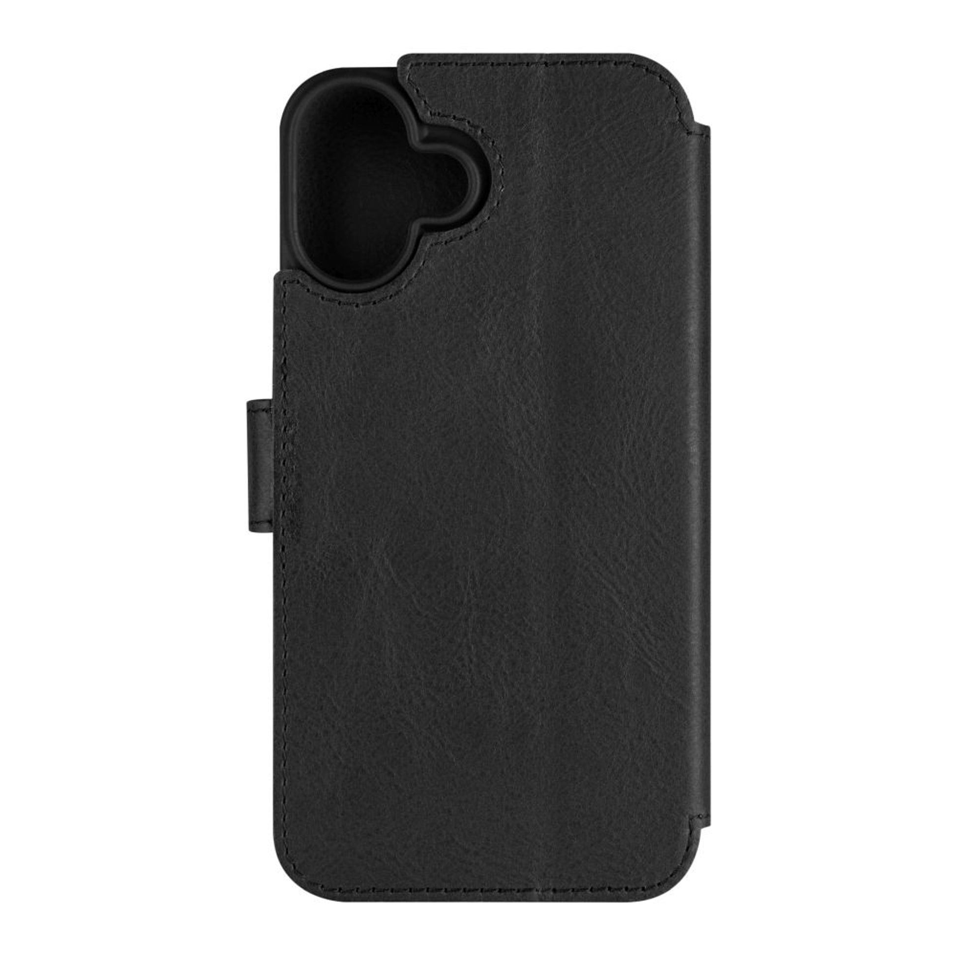 Kožené pouzdro typu kniha FIXED ProFit pro Apple iPhone 16 Plus, černé - FIXED