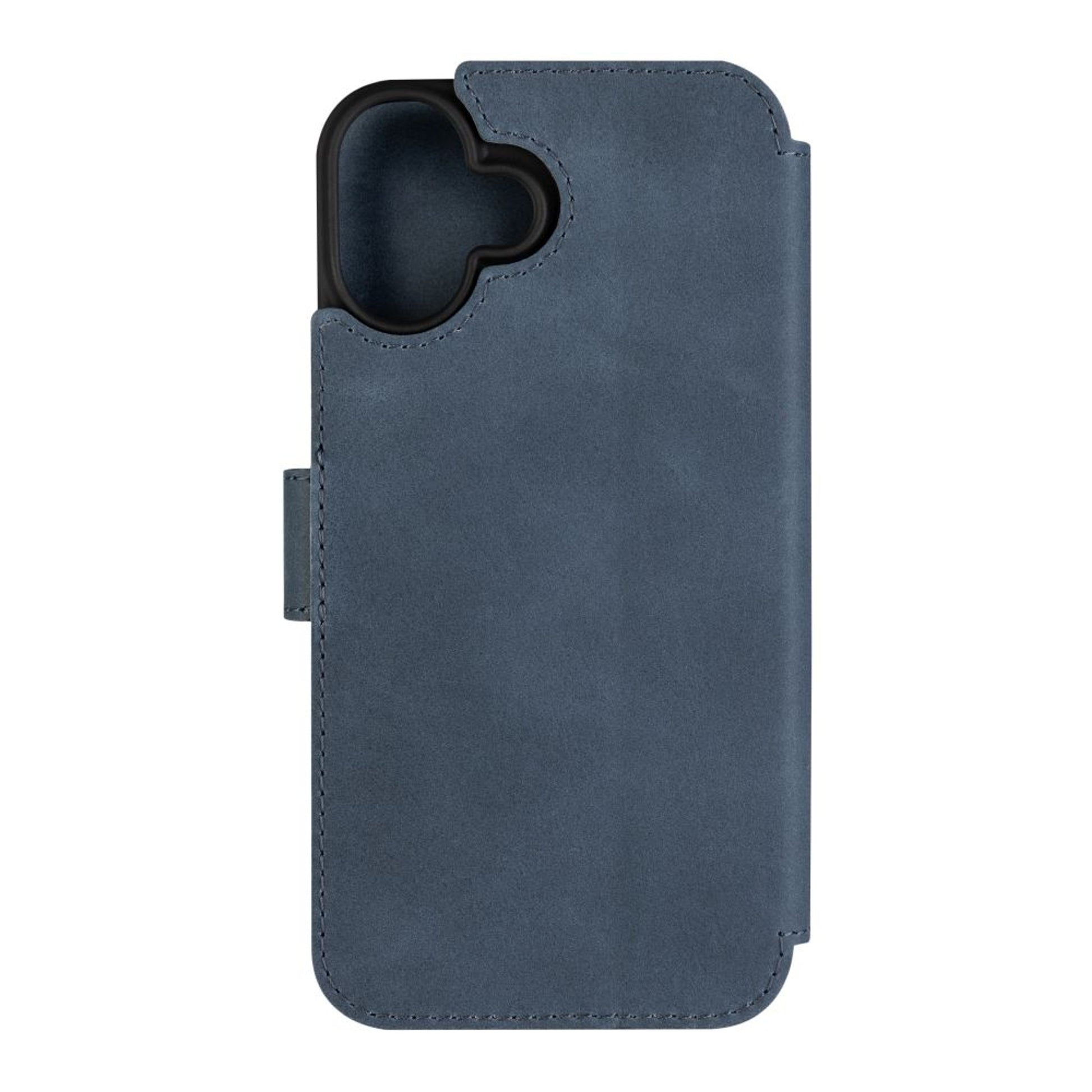 Kožené pouzdro typu kniha FIXED ProFit pro Apple iPhone 16 Plus, modré - FIXED