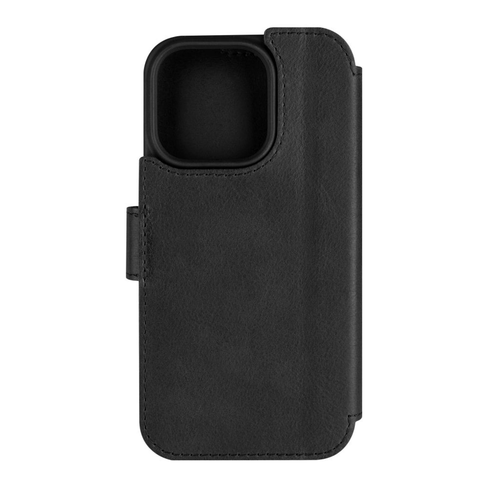 Kožené pouzdro typu kniha FIXED ProFit pro Apple iPhone 16 Pro, černé - FIXED