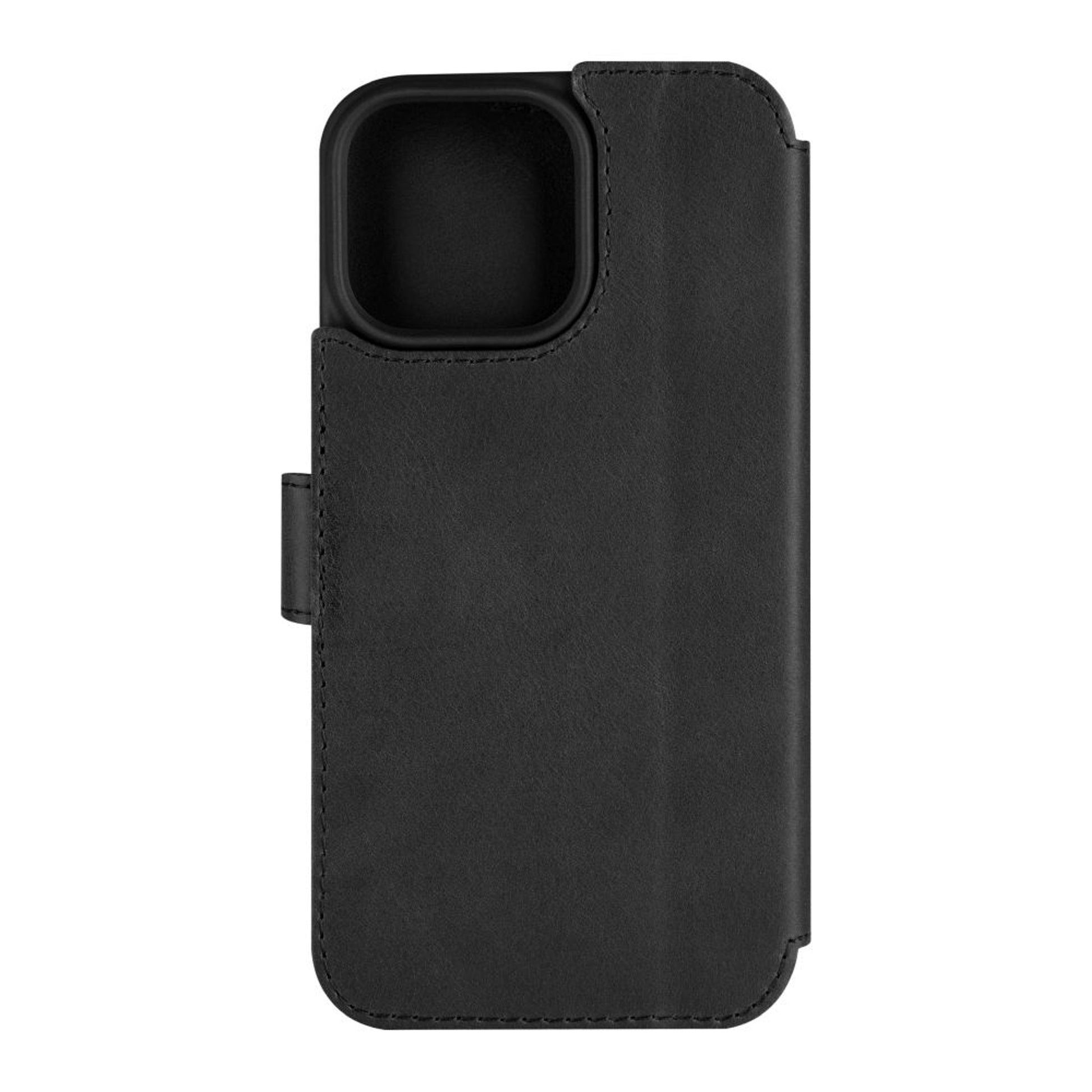 Kožené pouzdro typu kniha FIXED ProFit pro Apple iPhone 16 Pro Max, černé - FIXED