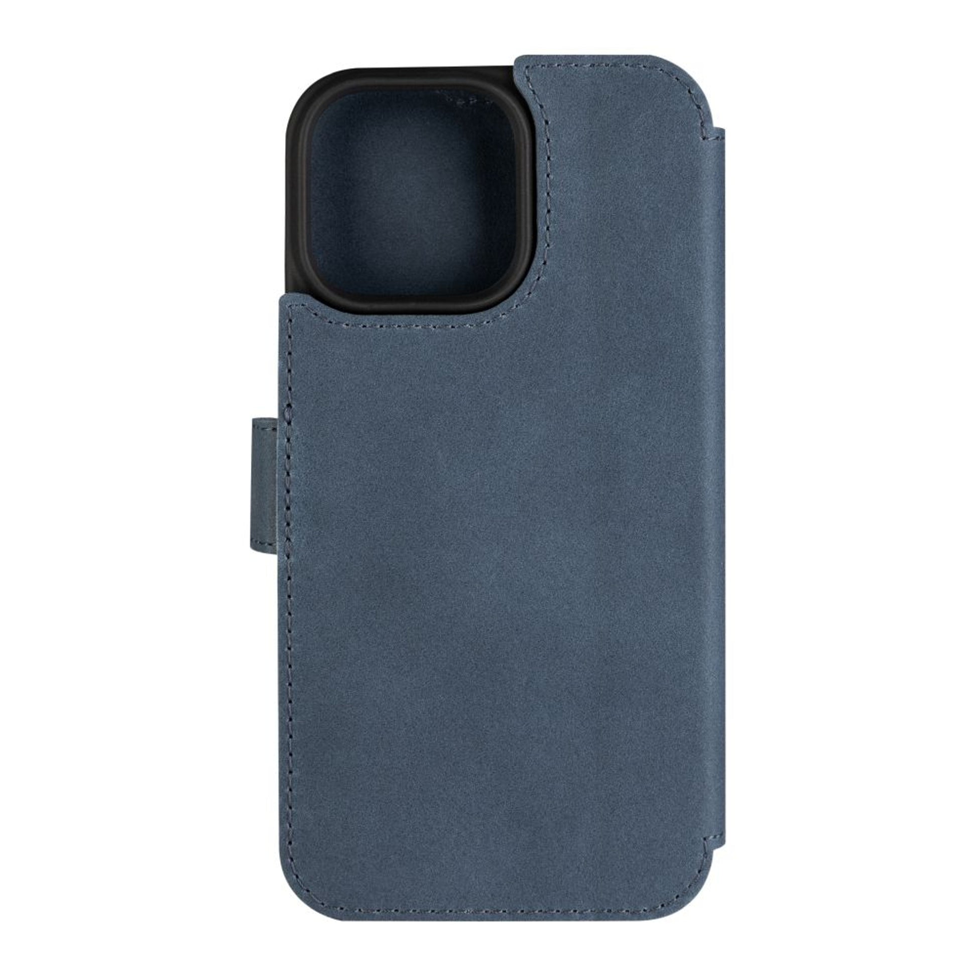 Kožené pouzdro typu kniha FIXED ProFit pro Apple iPhone 16 Pro Max, modré - FIXED