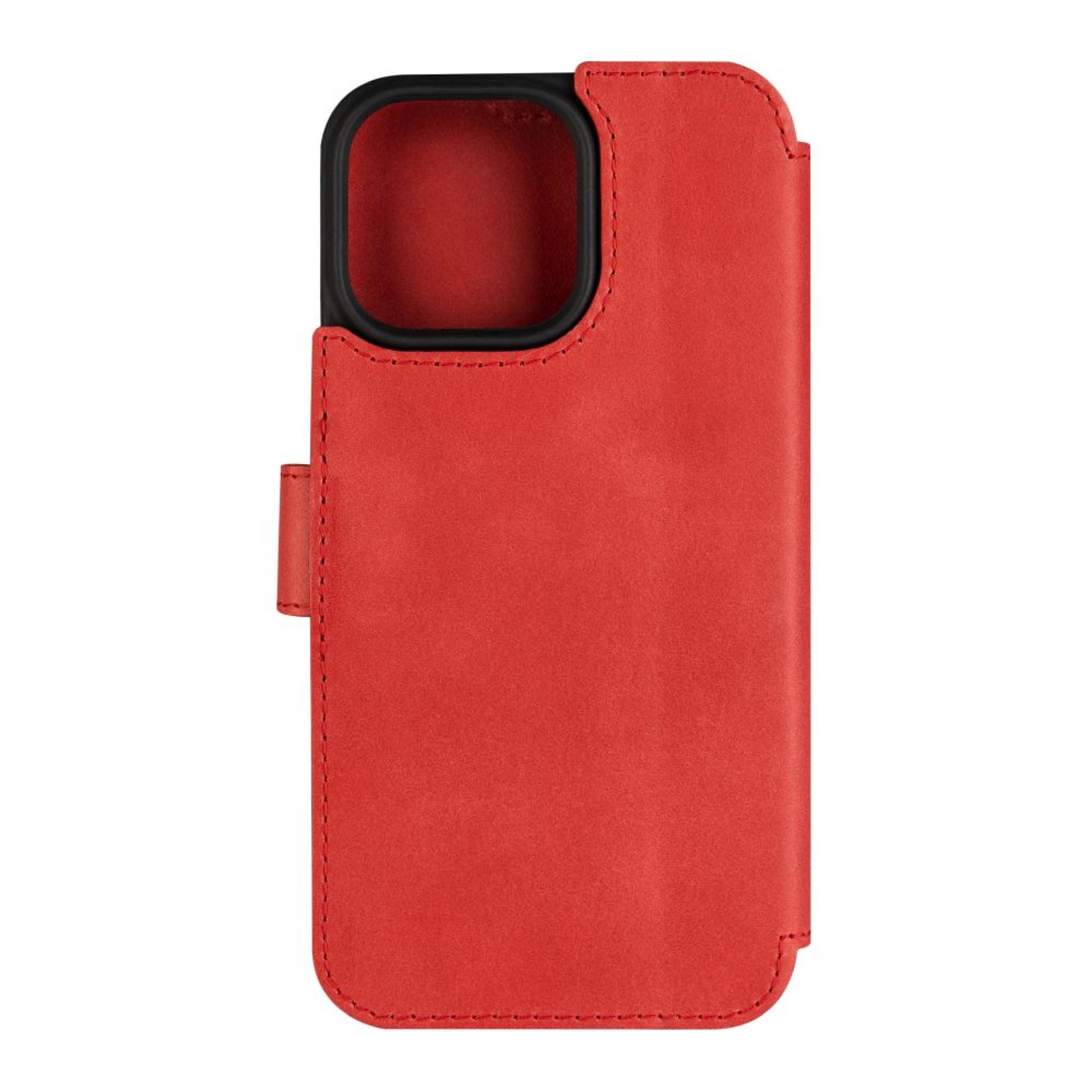 Kožené pouzdro typu kniha FIXED ProFit pro Apple iPhone 16 Pro Max, červené - FIXED