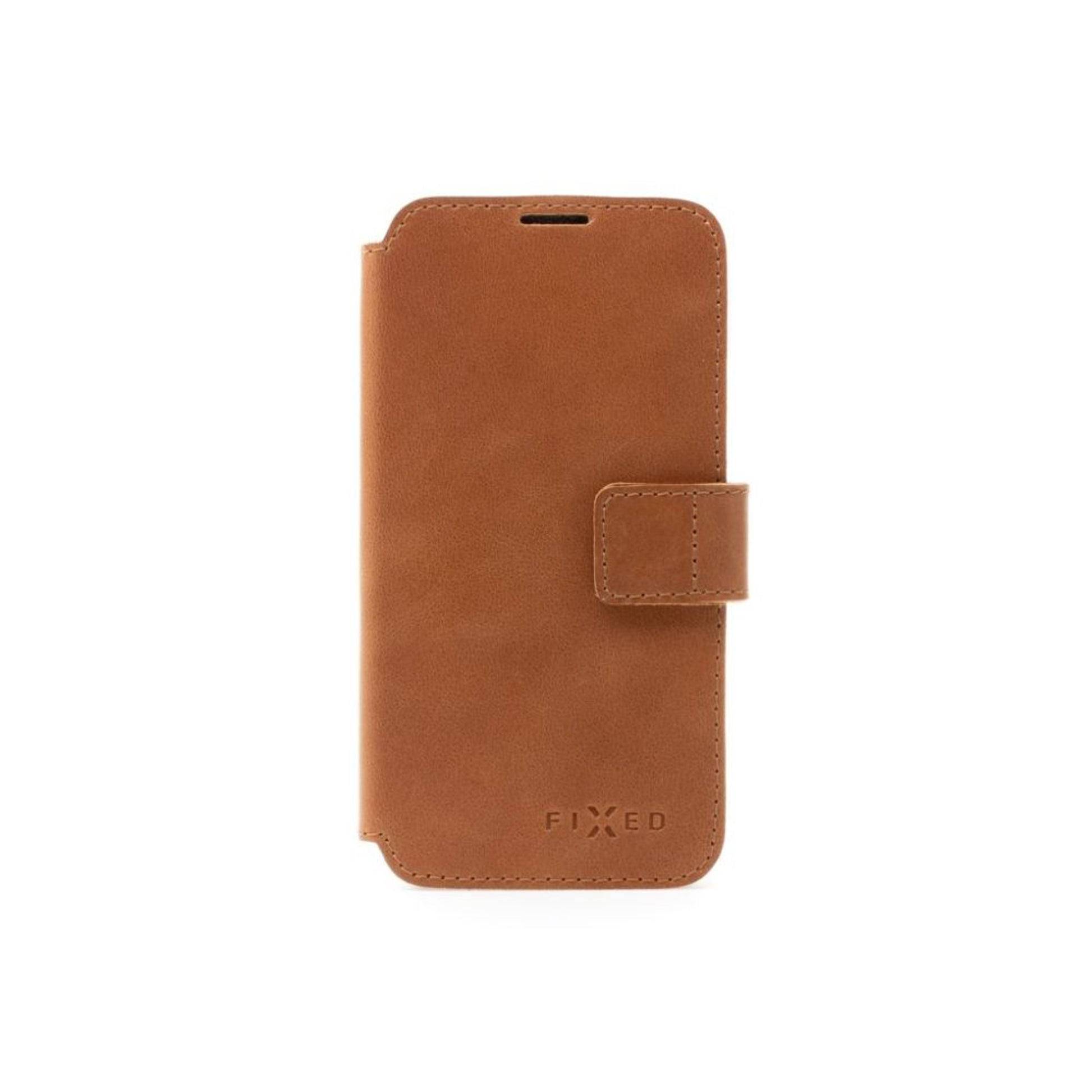 Kožené pouzdro typu kniha FIXED ProFit pro Samsung Galaxy A36 5G, hnědé - FIXED