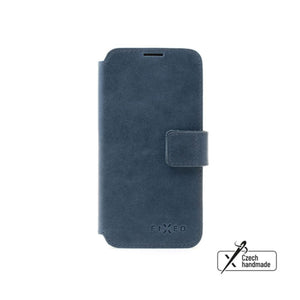 Kožené pouzdro typu kniha FIXED ProFit pro Samsung Galaxy A56 5G, modré - FIXED