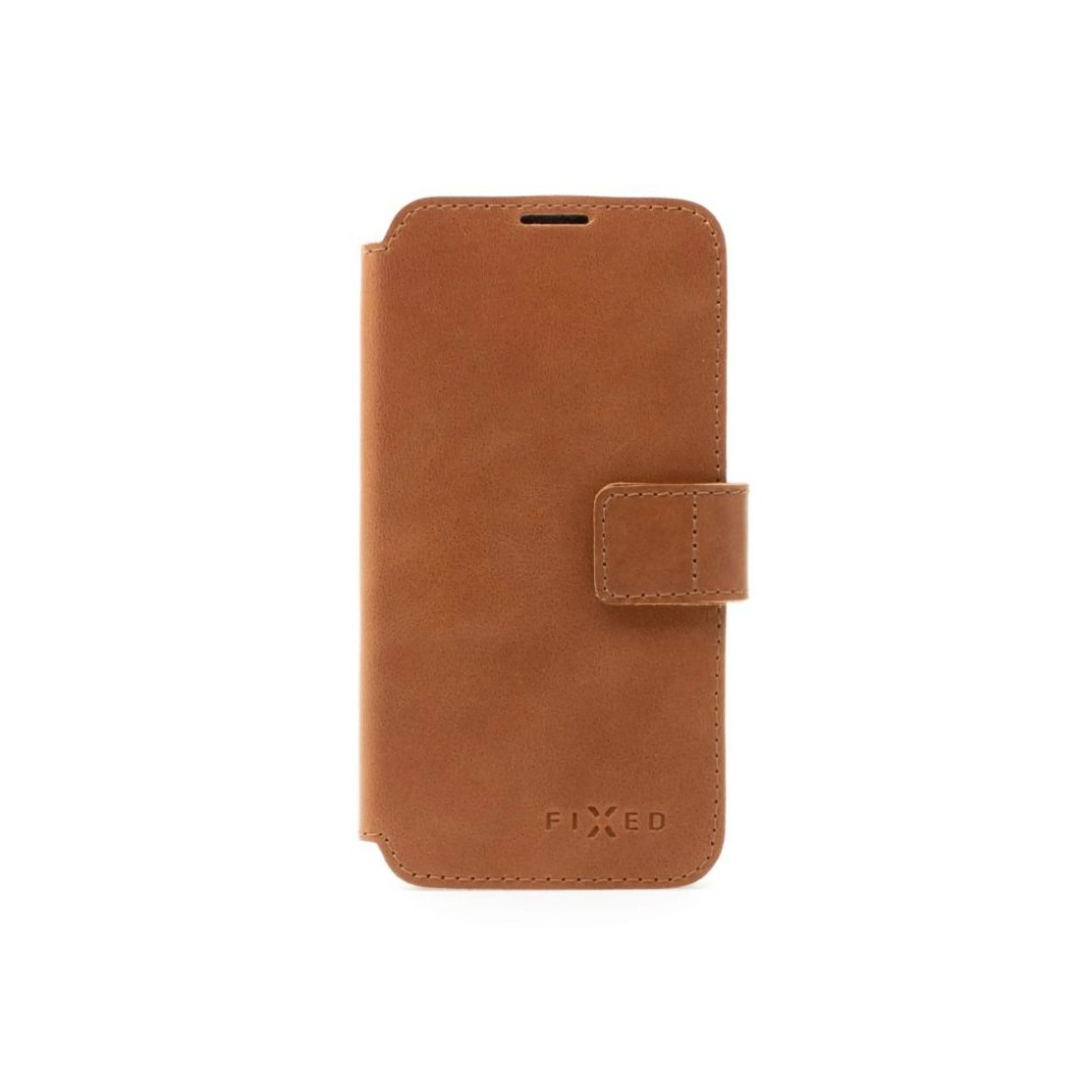 Kožené pouzdro typu kniha FIXED ProFit pro Samsung Galaxy A56 5G, hnědé - FIXED