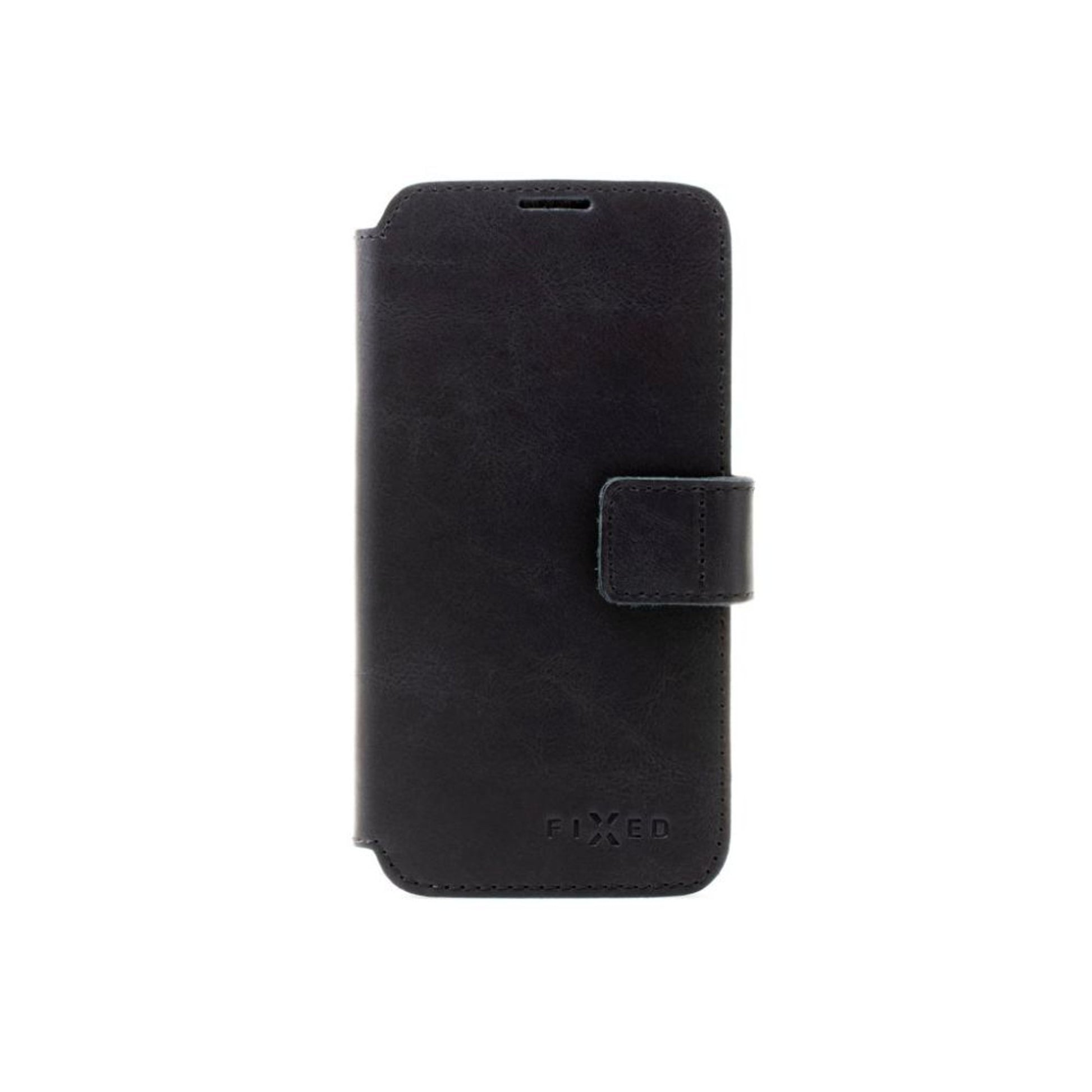 Kožené pouzdro typu kniha FIXED ProFit pro Samsung Galaxy S25+, černé - FIXED