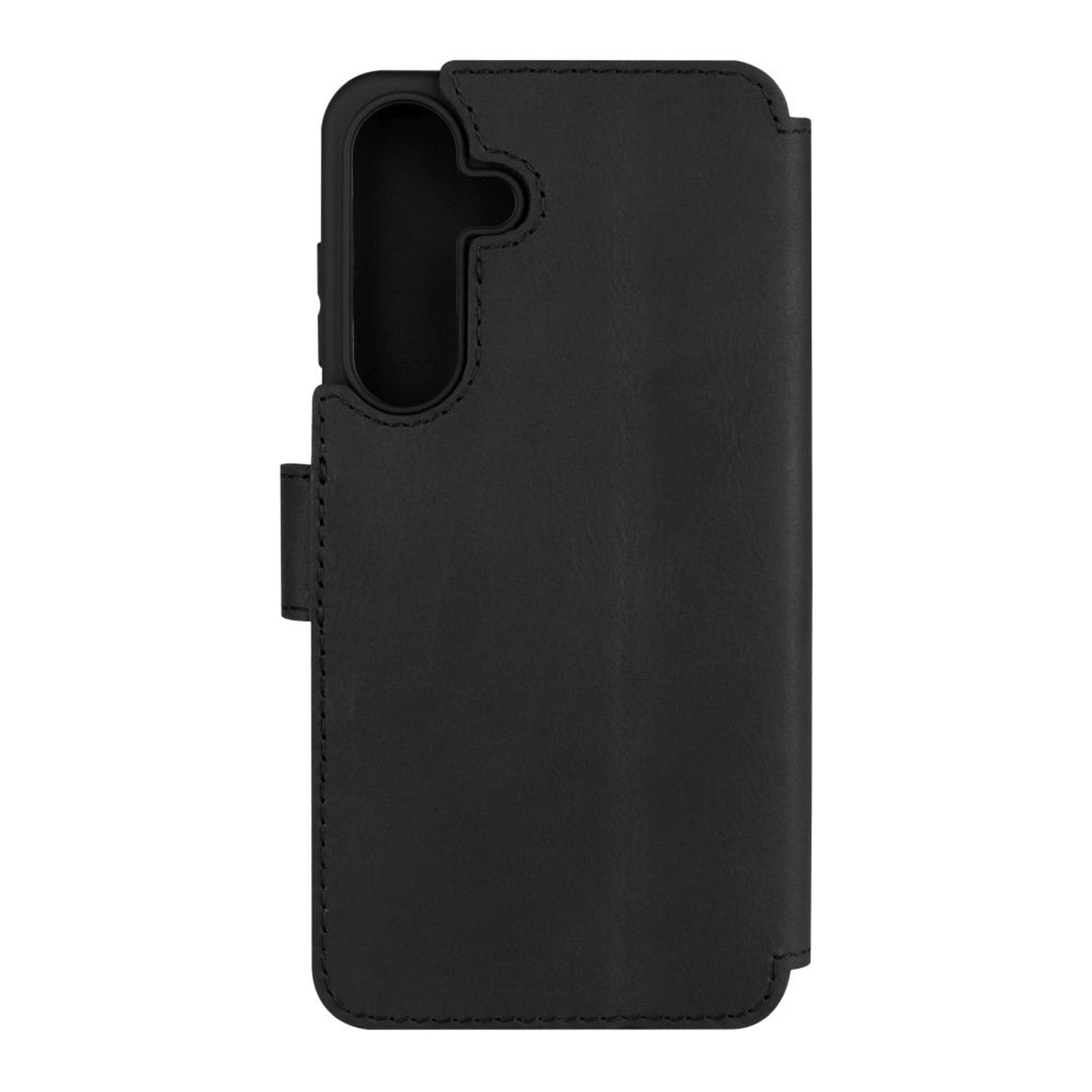 Kožené pouzdro typu kniha FIXED ProFit pro Samsung Galaxy S25+, černé - FIXED