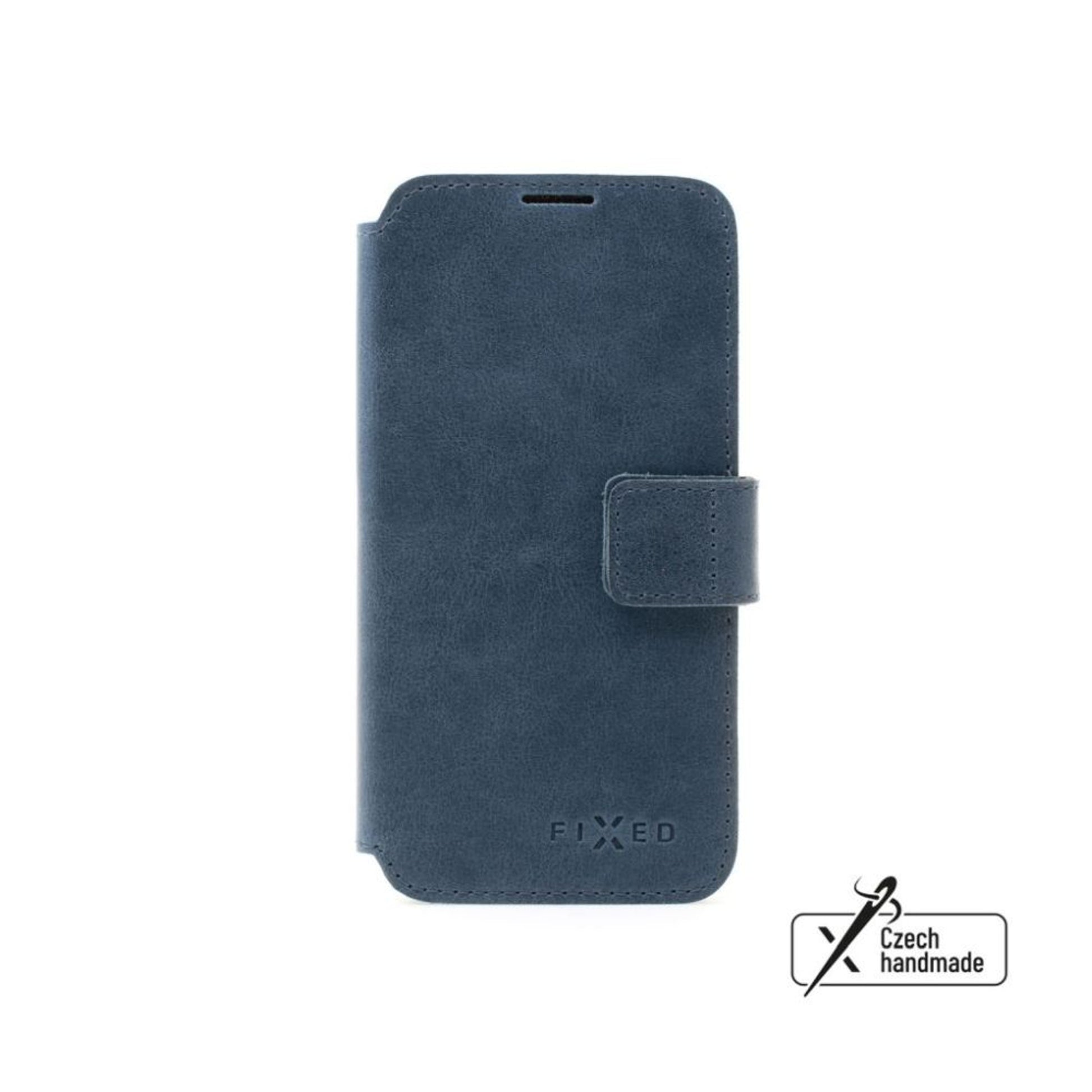 Kožené pouzdro typu kniha FIXED ProFit pro Samsung Galaxy S25+, modré - FIXED