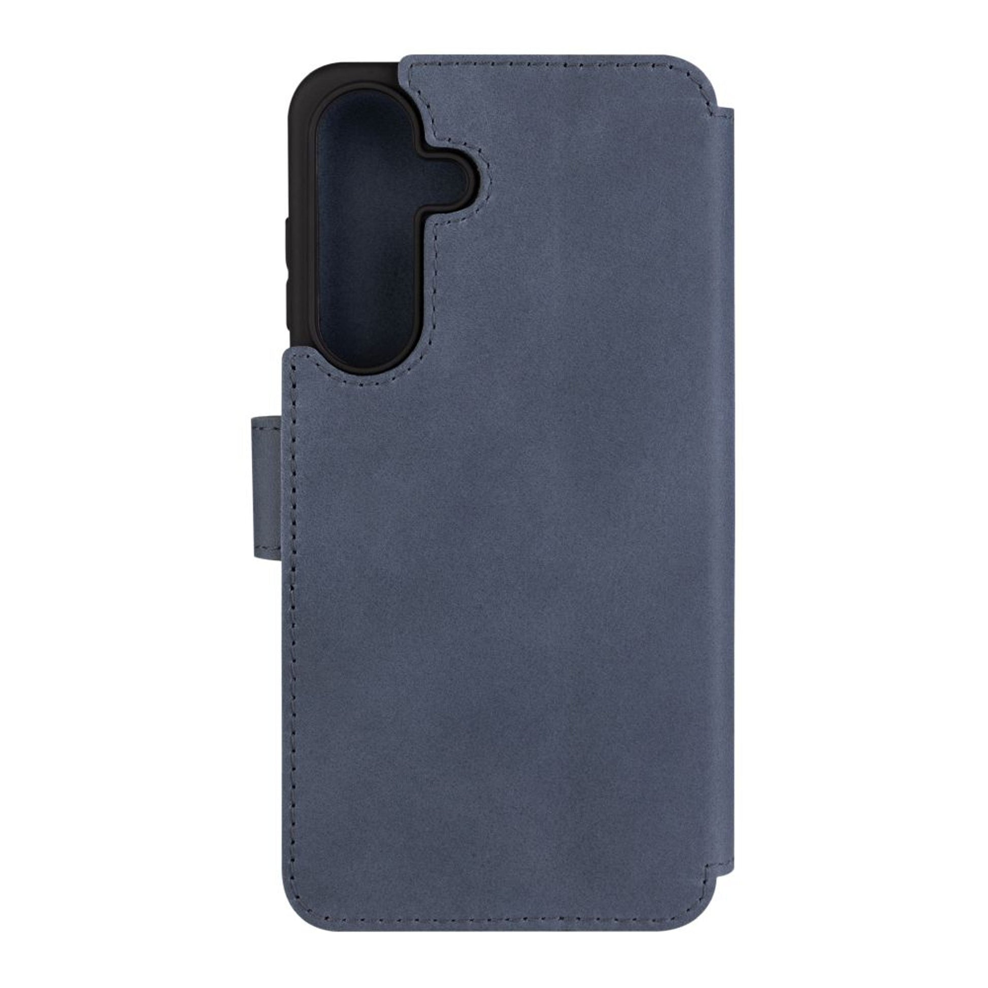 Kožené pouzdro typu kniha FIXED ProFit pro Samsung Galaxy S25+, modré - FIXED