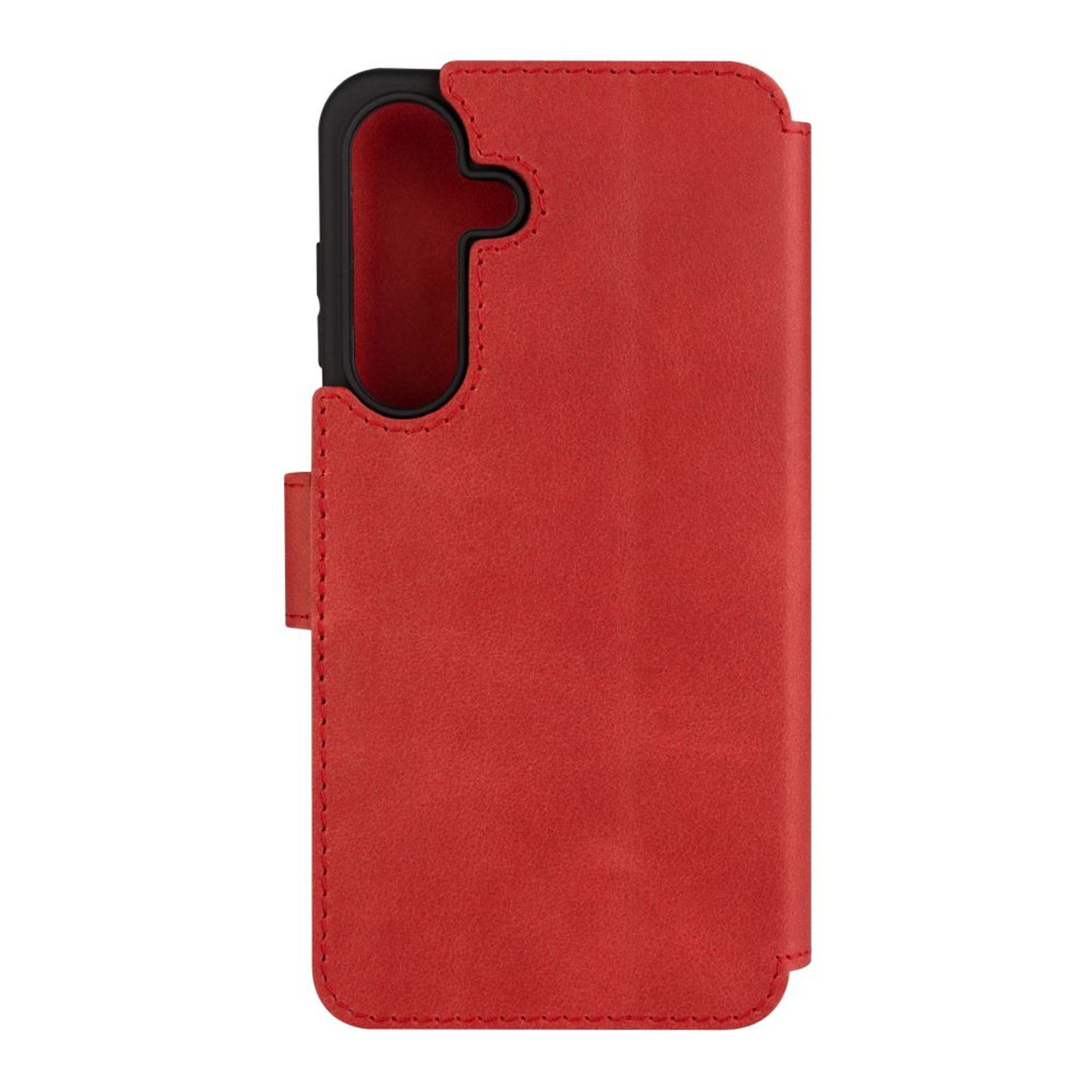 Kožené pouzdro typu kniha FIXED ProFit pro Samsung Galaxy S25+, červené - FIXED