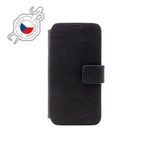 Kožené pouzdro typu kniha FIXED ProFit pro Apple iPhone 12/12 Pro, černé - FIXED