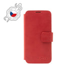 Kožené pouzdro typu kniha FIXED ProFit pro Apple iPhone 12/12 Pro, červené - FIXED