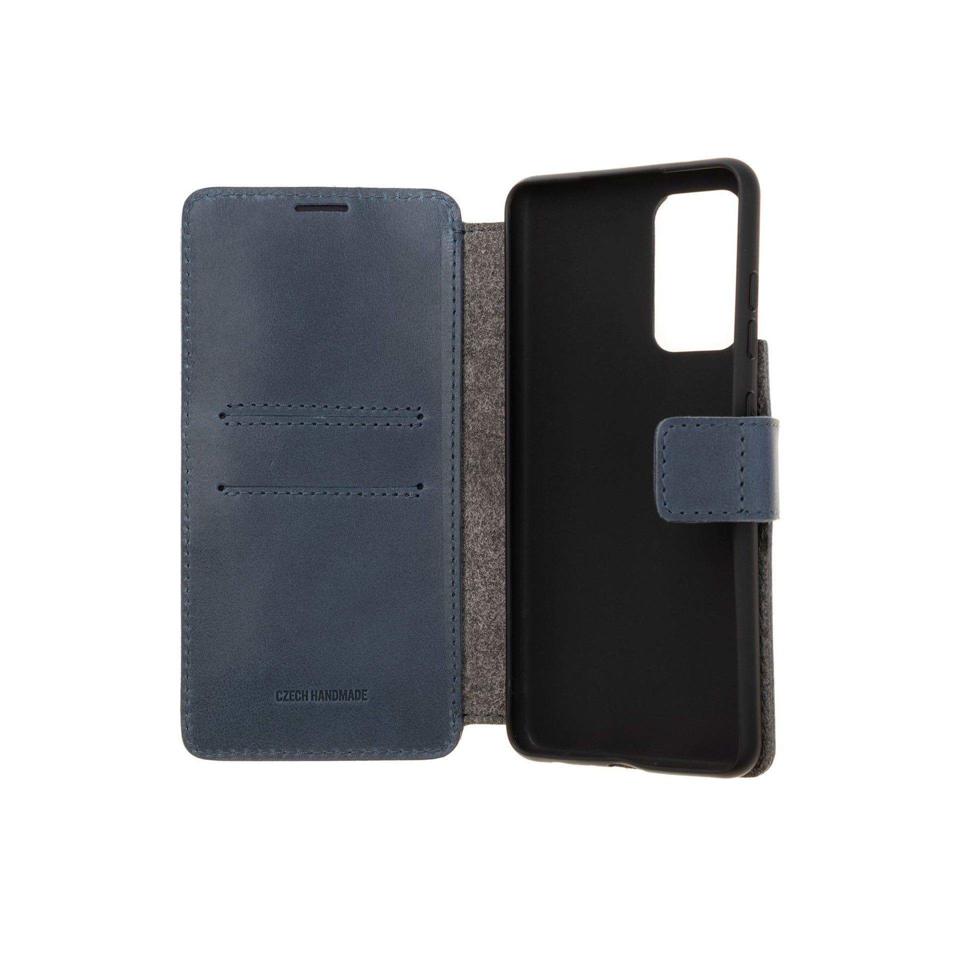 Kožené pouzdro typu kniha FIXED ProFit pro Samsung Galaxy A52/A52 5G/A52s 5G, modré - FIXED