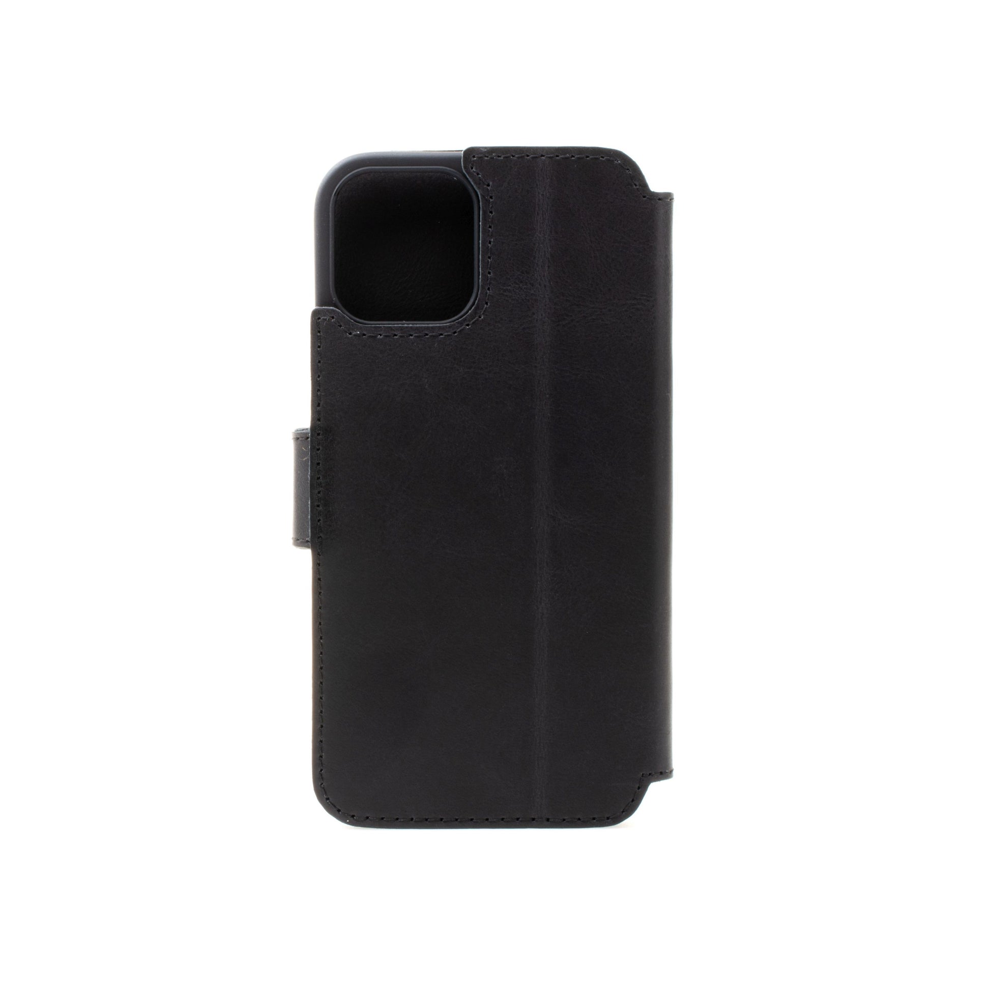Kožené pouzdro typu kniha FIXED ProFit pro Apple iPhone 13, černé - FIXED