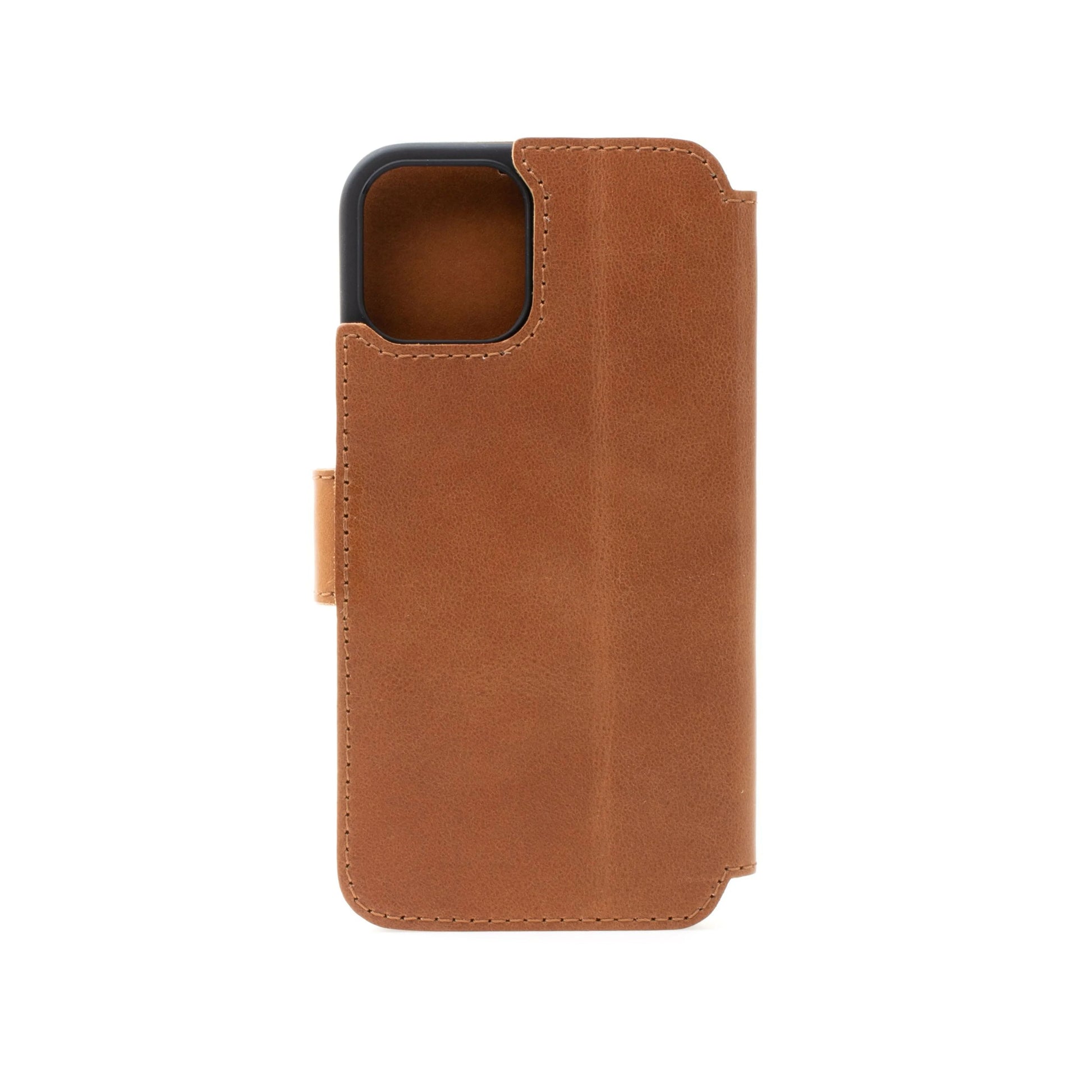 Kožené pouzdro typu kniha FIXED ProFit pro Apple iPhone 13, hnědé - FIXED