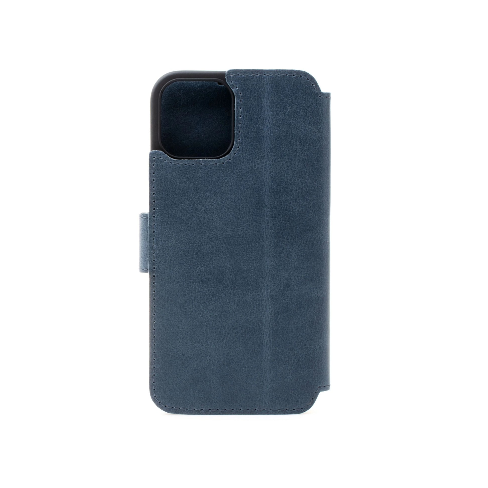 Kožené pouzdro typu kniha FIXED ProFit pro Apple iPhone 13 Pro, modré - FIXED