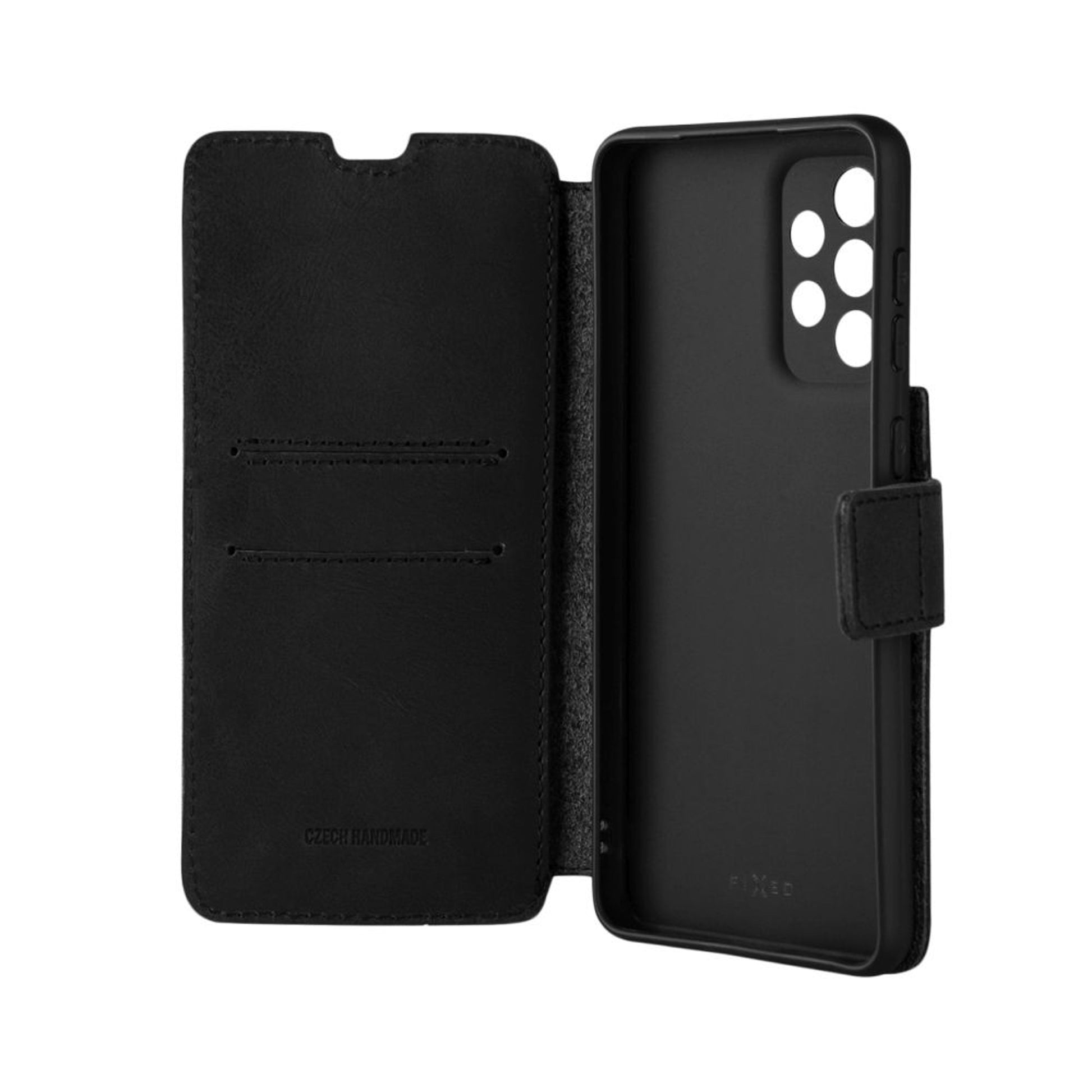 Kožené pouzdro typu kniha FIXED ProFit pro Samsung Galaxy A33 5G, černé - FIXED