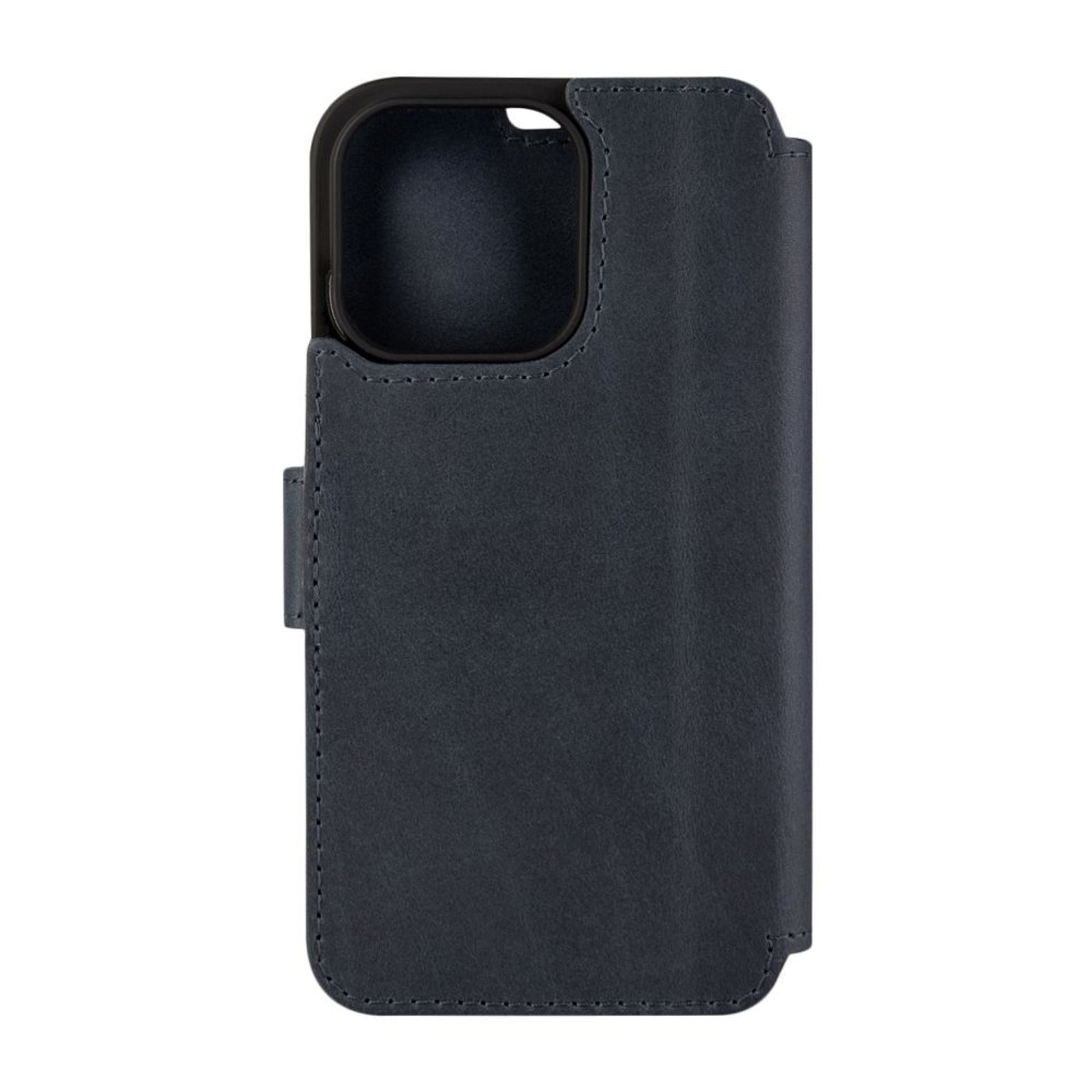 Kožené pouzdro typu kniha FIXED ProFit pro Apple iPhone 14 Pro, modré - FIXED