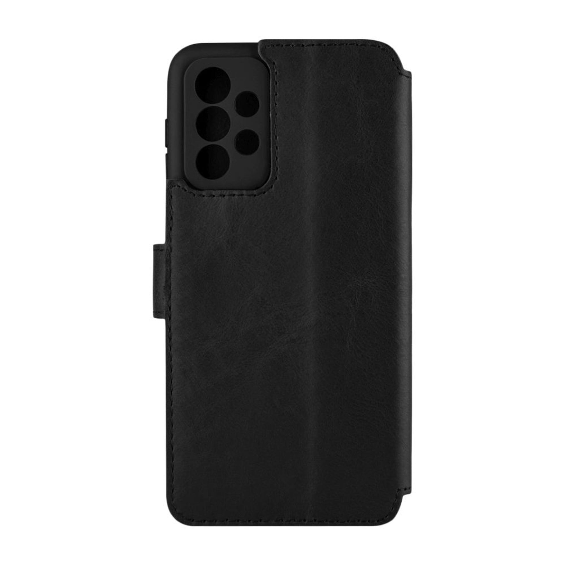 Kožené pouzdro typu kniha FIXED ProFit pro Samsung Galaxy A23, černé - FIXED