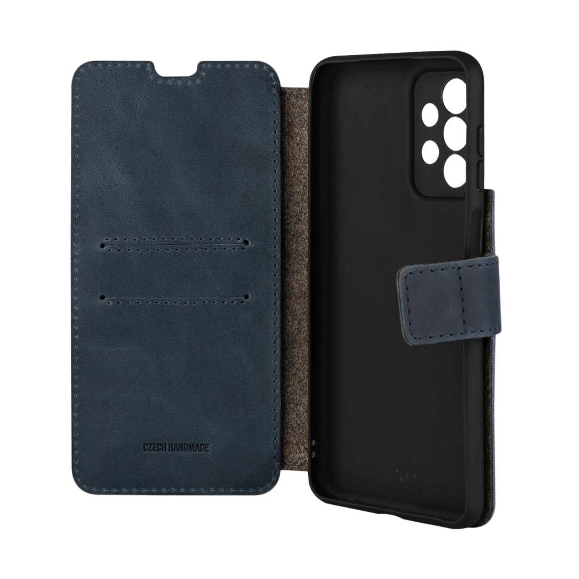 Kožené pouzdro typu kniha FIXED ProFit pro Samsung Galaxy A23, modré - FIXED