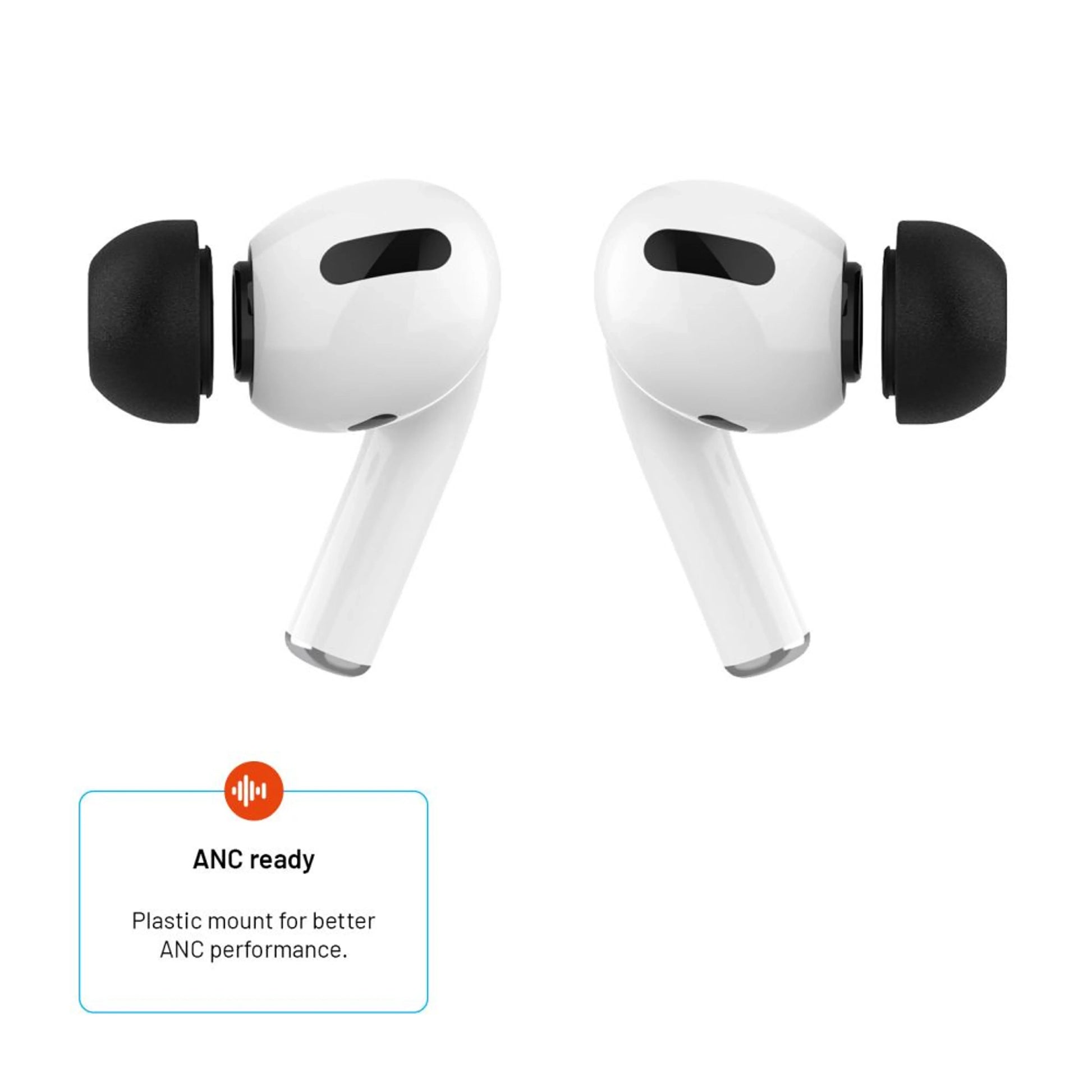 Špunty z paměťové pěny FIXED Plugs Pro pro Apple Airpods Pro/Pro 2, 2 sady, velikost S - FIXED