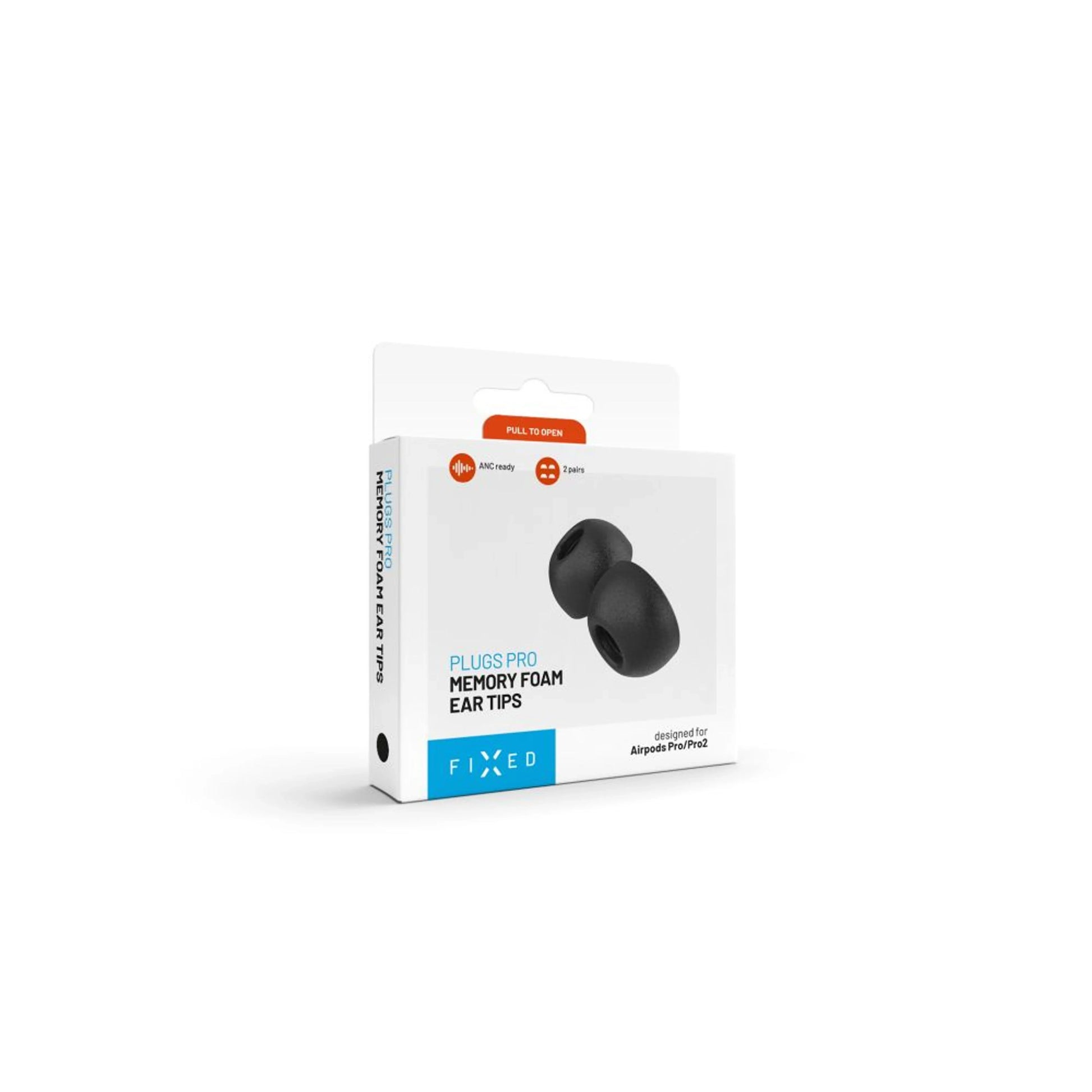 Špunty z paměťové pěny FIXED Plugs Pro pro Apple Airpods Pro/Pro 2, 2 sady, velikost XS - FIXED