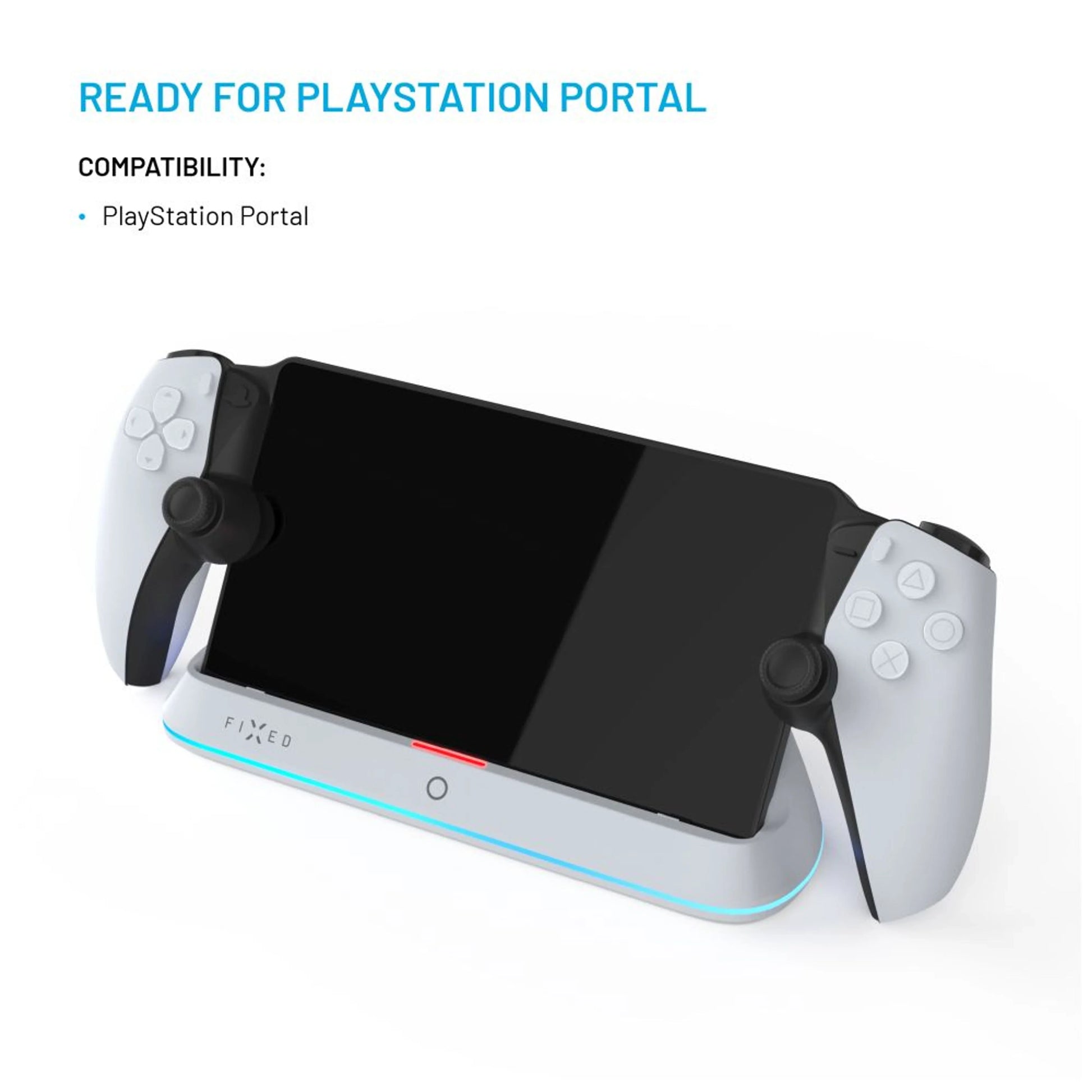 Nabíjecí stanice FIXED pro Playstation Portal, bílá - FIXED