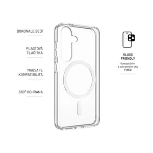 Zadní kryt FIXED MagPure s podporou Magsafe pro Samsung Galaxy S24, čirý - FIXED