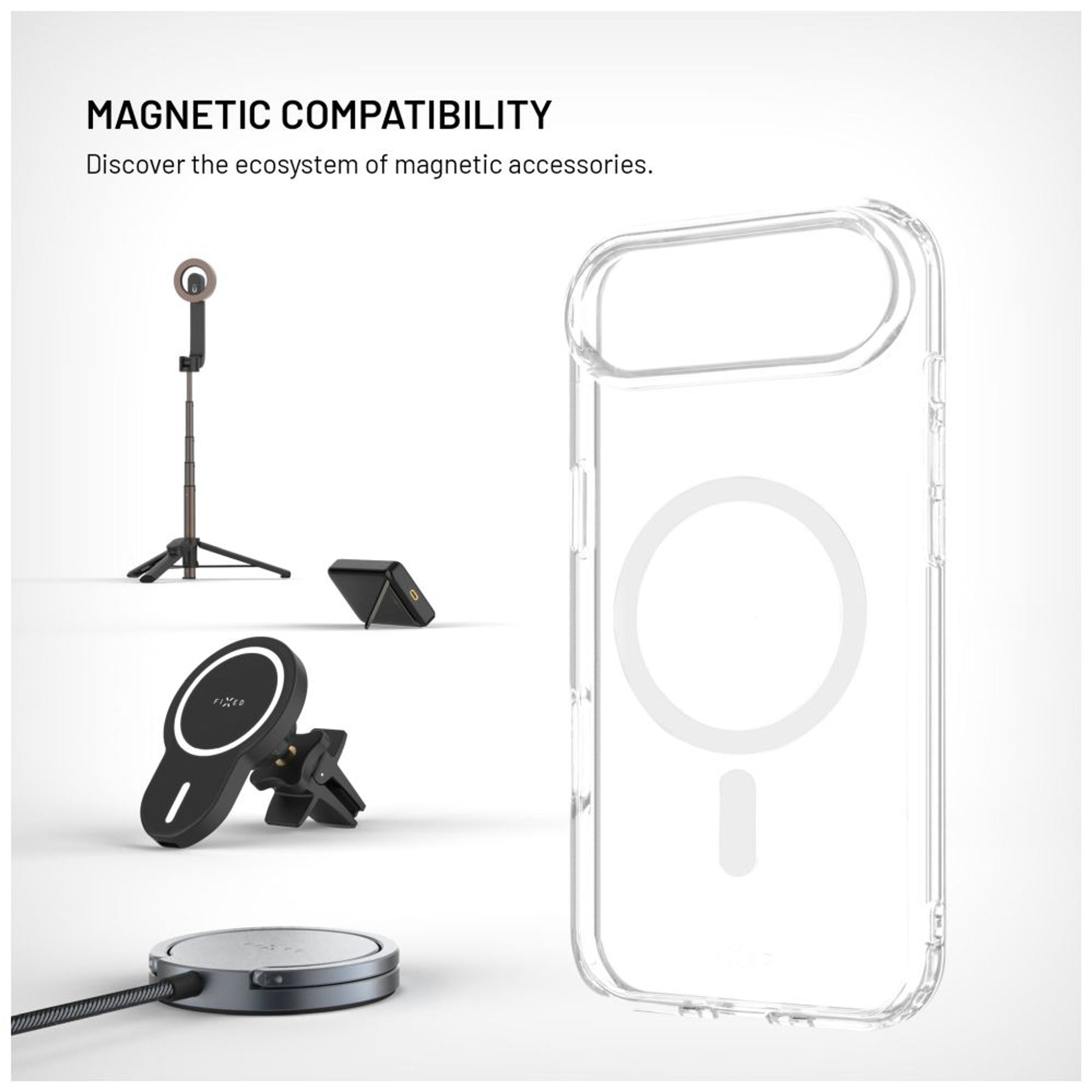 Zadní kryt FIXED MagPure s podporou MagSafe pro Apple iPhone 17 Air, čirý - FIXED