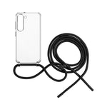Pouzdro FIXED Pure Neck s černou šňůrkou na krk pro Samsung Galaxy S23 - FIXED