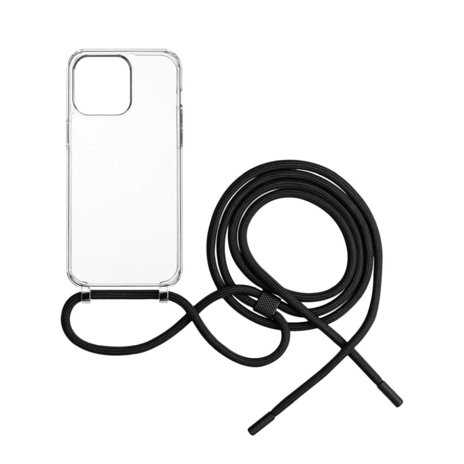 Pouzdro FIXED Pure Neck s černou šňůrkou na krk pro Apple iPhone 15 Pro Max - FIXED
