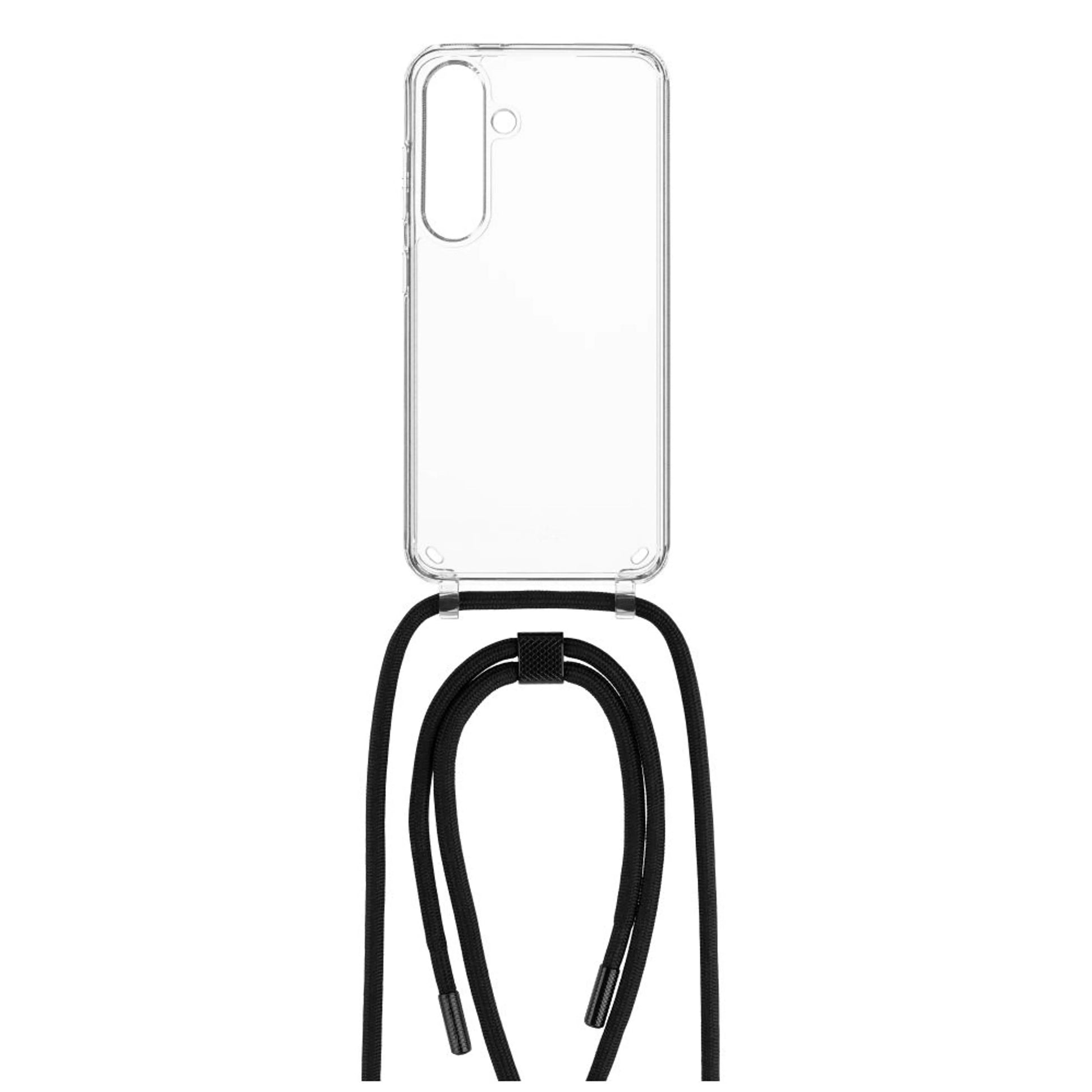 Pouzdro FIXED Pure Neck s černou šňůrkou na krk pro Samsung Galaxy S24 - FIXED