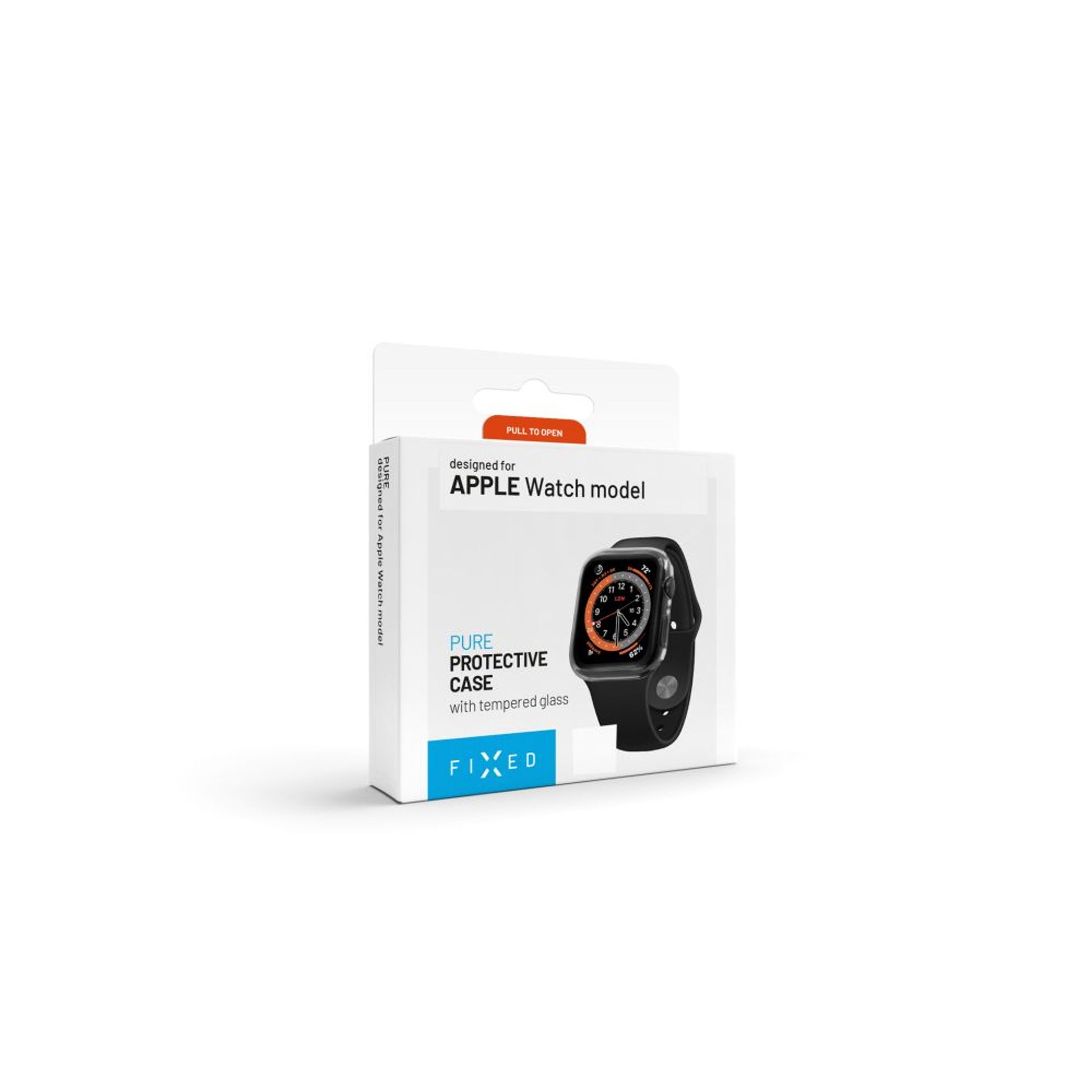 Ochranné pouzdro FIXED Pure s temperovaným sklem pro Apple Watch 40mm, čiré - FIXED