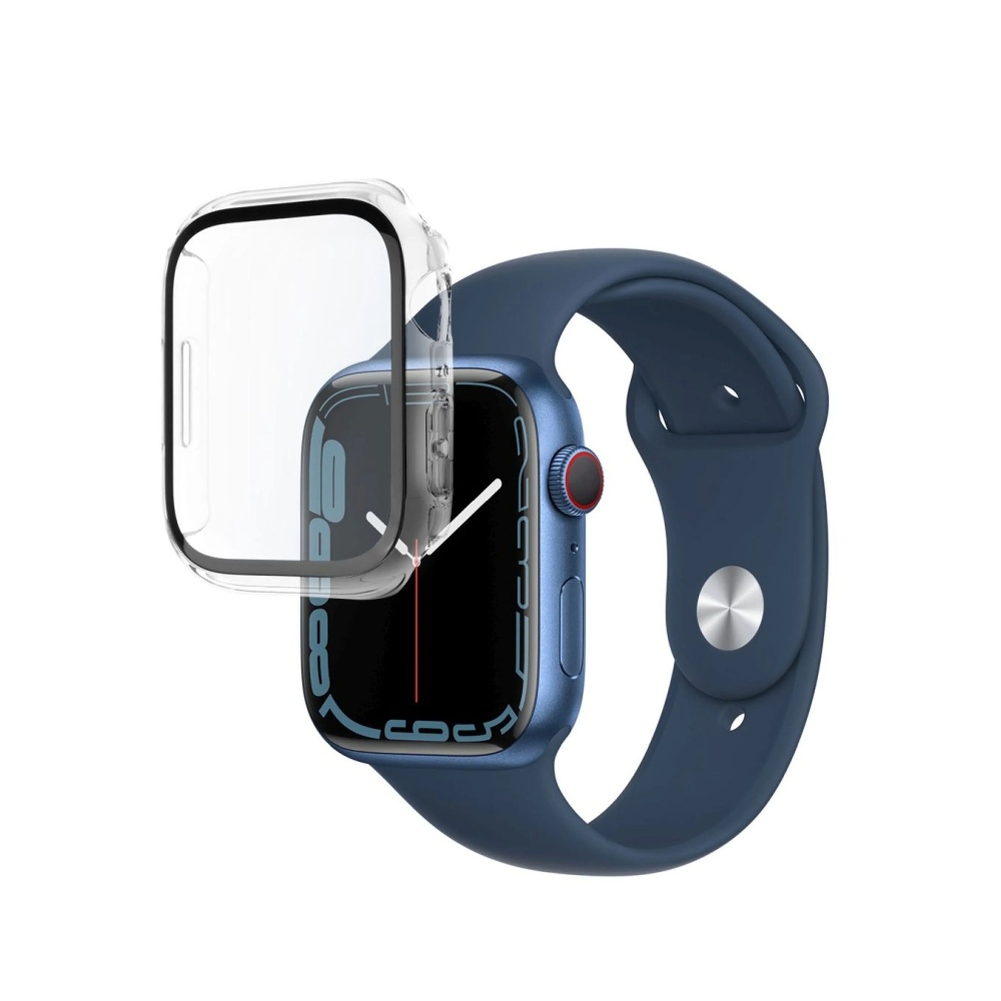 Ochranné pouzdro FIXED Pure s temperovaným sklem pro Apple Watch 41mm, čiré - FIXED