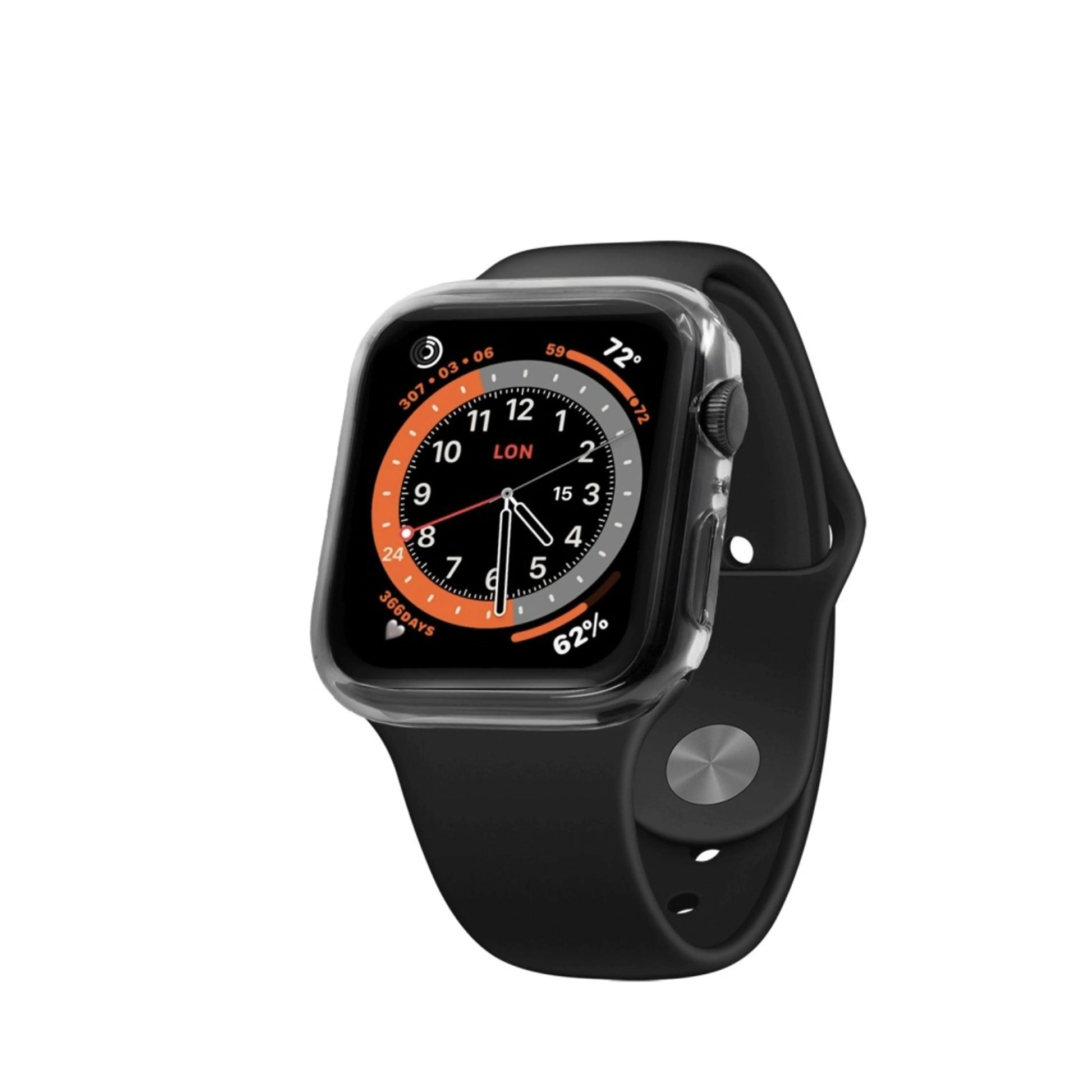 Ochranné pouzdro FIXED Pure s temperovaným sklem pro Apple Watch 41mm, čiré - FIXED