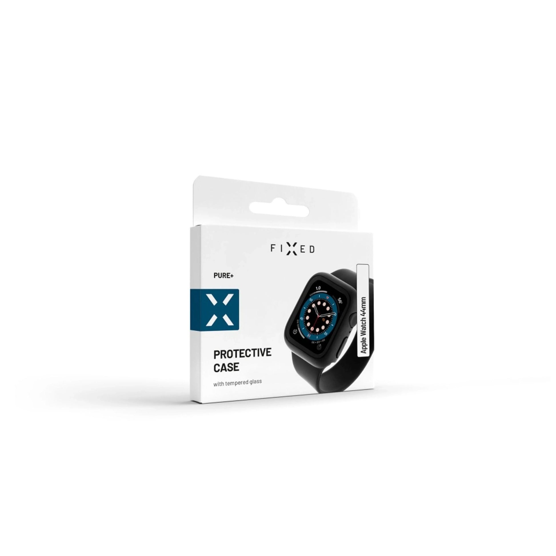 Ochranné pouzdro FIXED Pure+ s temperovaným sklem pro Apple Watch 40mm, černé - FIXED