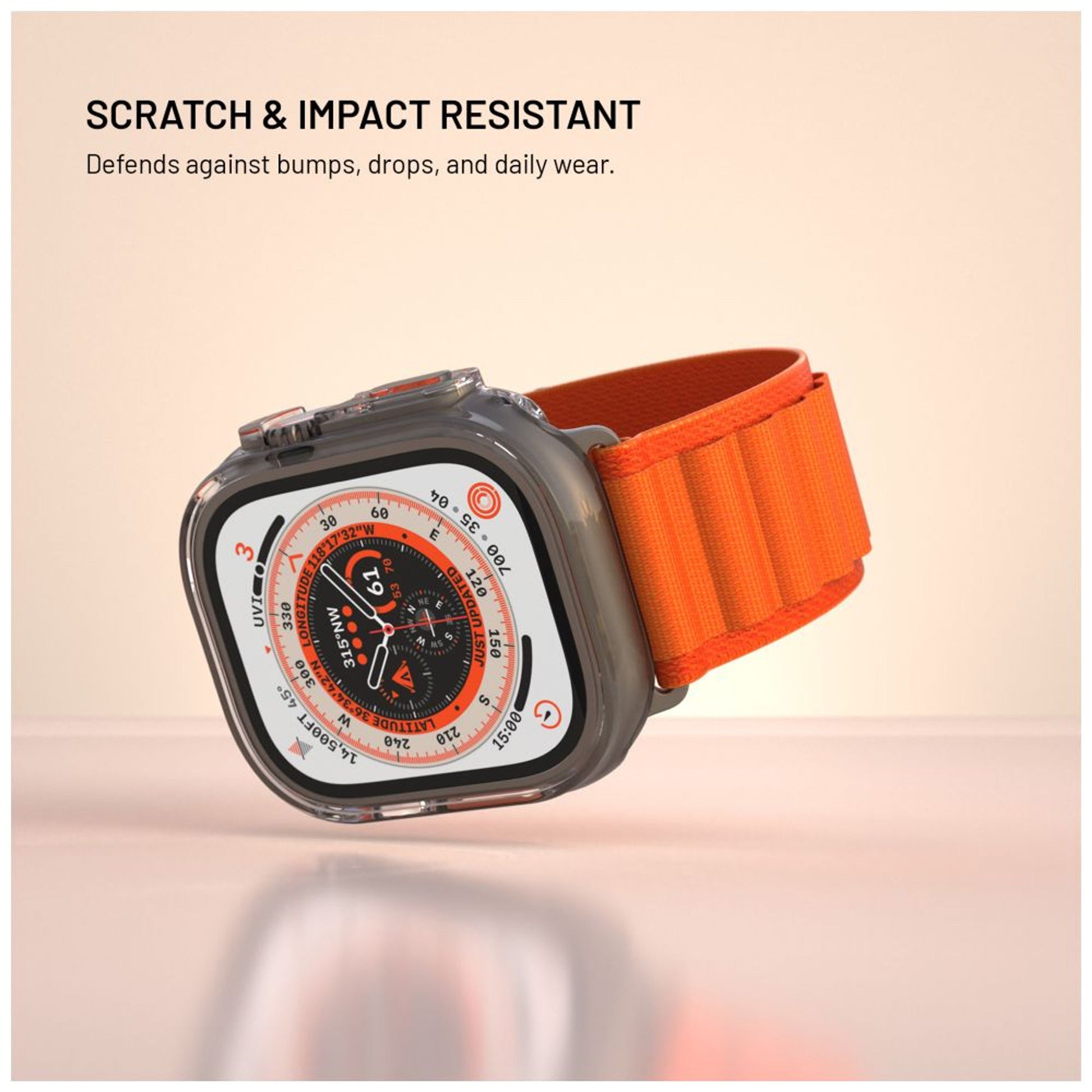 Ochranné pouzdro FIXED Pure Watch s temperovaným sklem pro Apple Watch Ultra 49mm/Ultra 2 49mm, čiré - FIXED