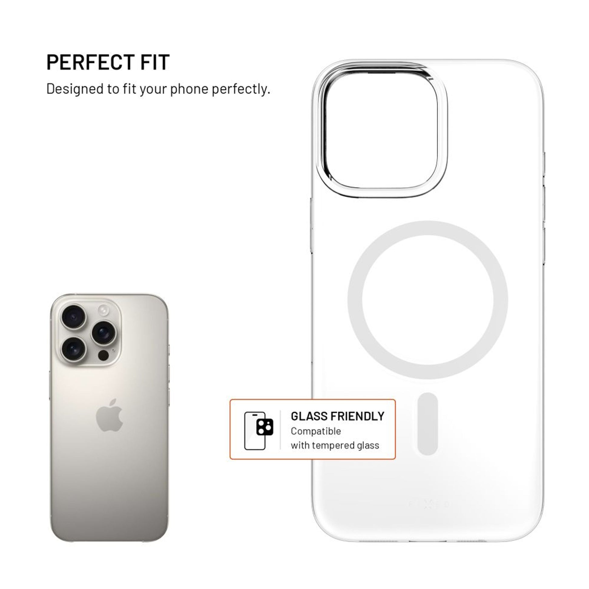 Zadní kryt FIXED MagShell s podporou Magsafe pro Apple iPhone 16 Pro, čirý - FIXED