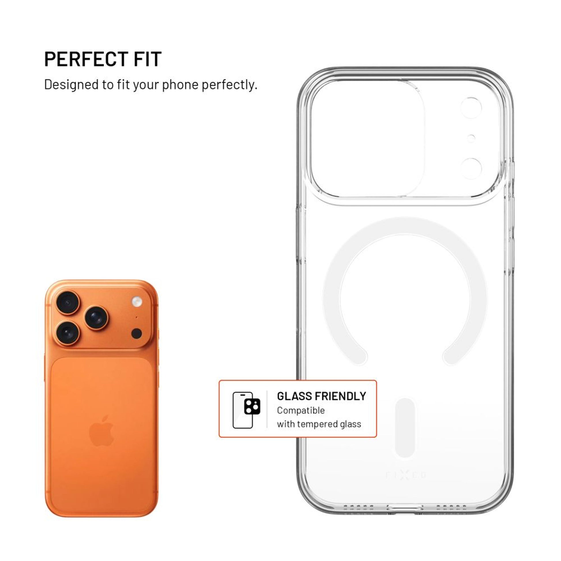 Zadní kryt FIXED MagShell s podporou Magsafe pro Apple iPhone 17 Pro, čirý - FIXED