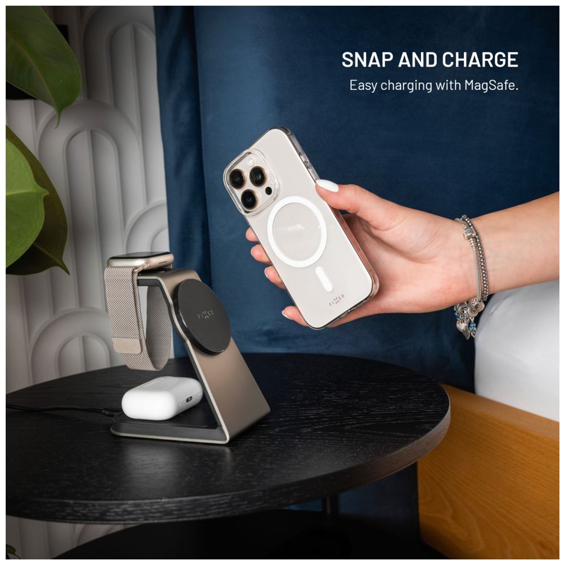 Zadní kryt FIXED MagShell s podporou Magsafe pro Apple iPhone 17 Pro, čirý - FIXED